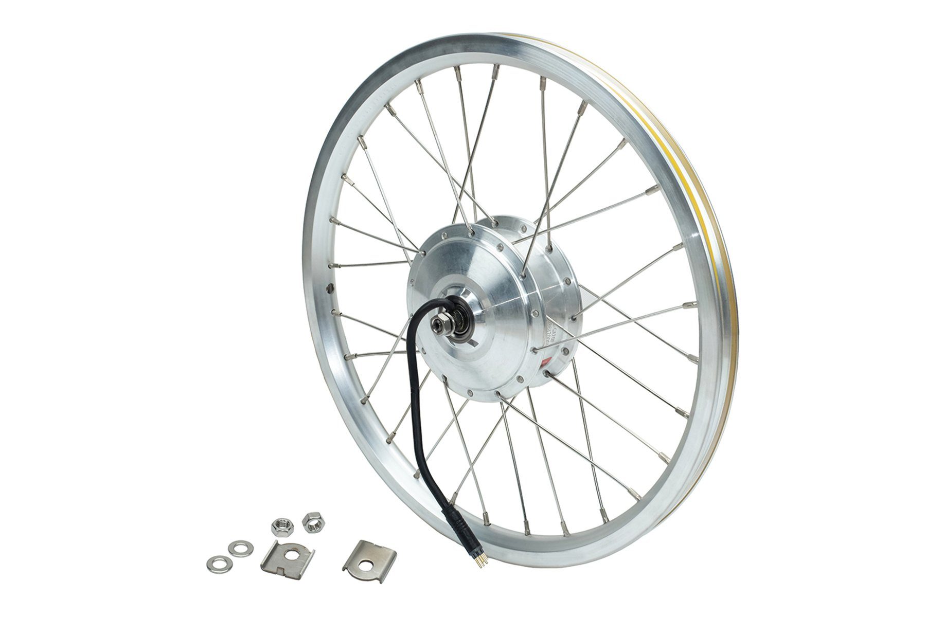 PowerSmart EDS001.809 E-Bike Akku Elektro-Fahrrad-Kit Ebike Elektro-Fahrrad-Umrüstsatz, 16-Zoll-Rad mit eingebautem Motor-Umrüstsatz für die Vorderradnabe Li-ion 8700 mAh (36 V)