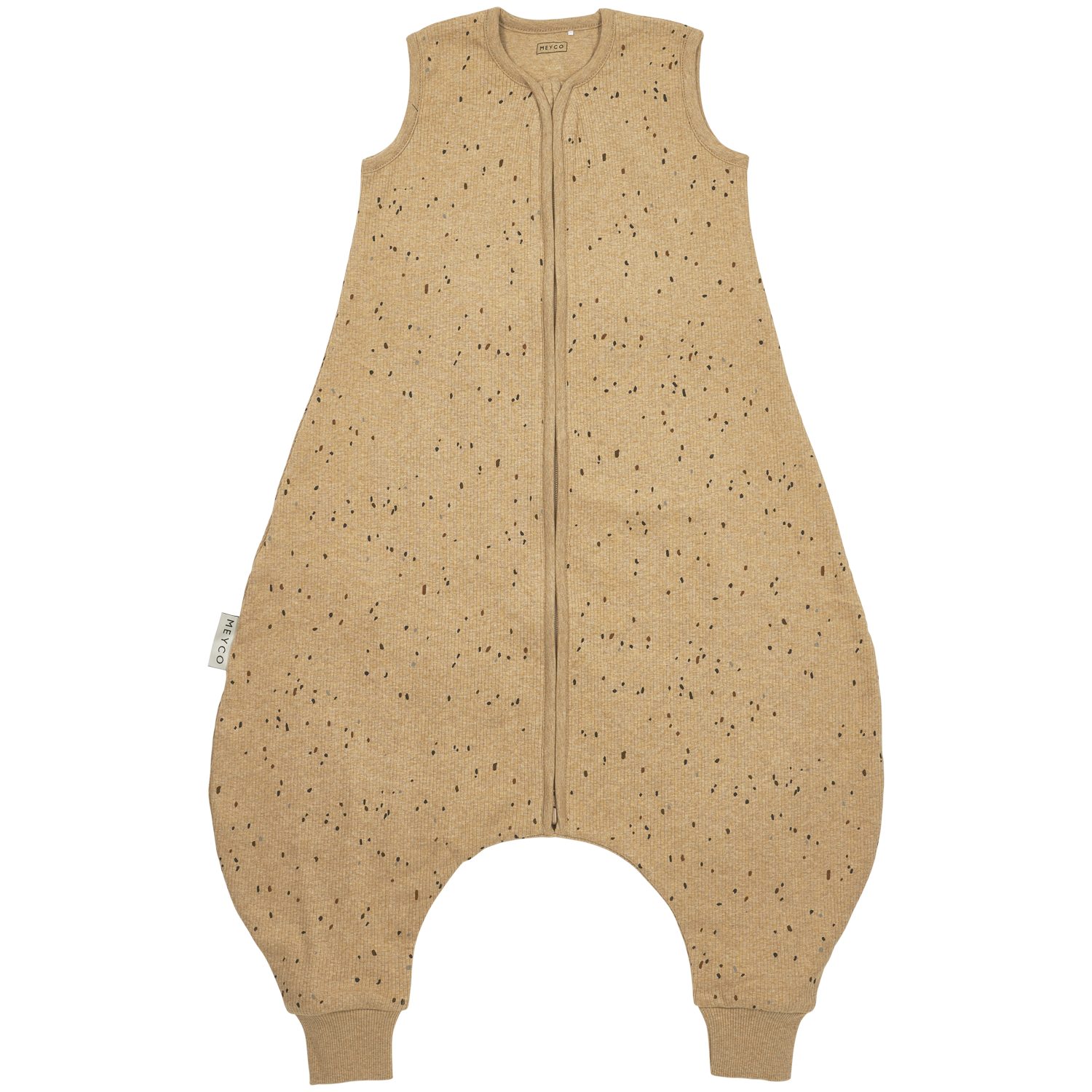 Meyco Baby Babyschlafsack Mini spot Toffee Melange (95% Baumwolle / 5% Elastan, 1 tlg), 80cm