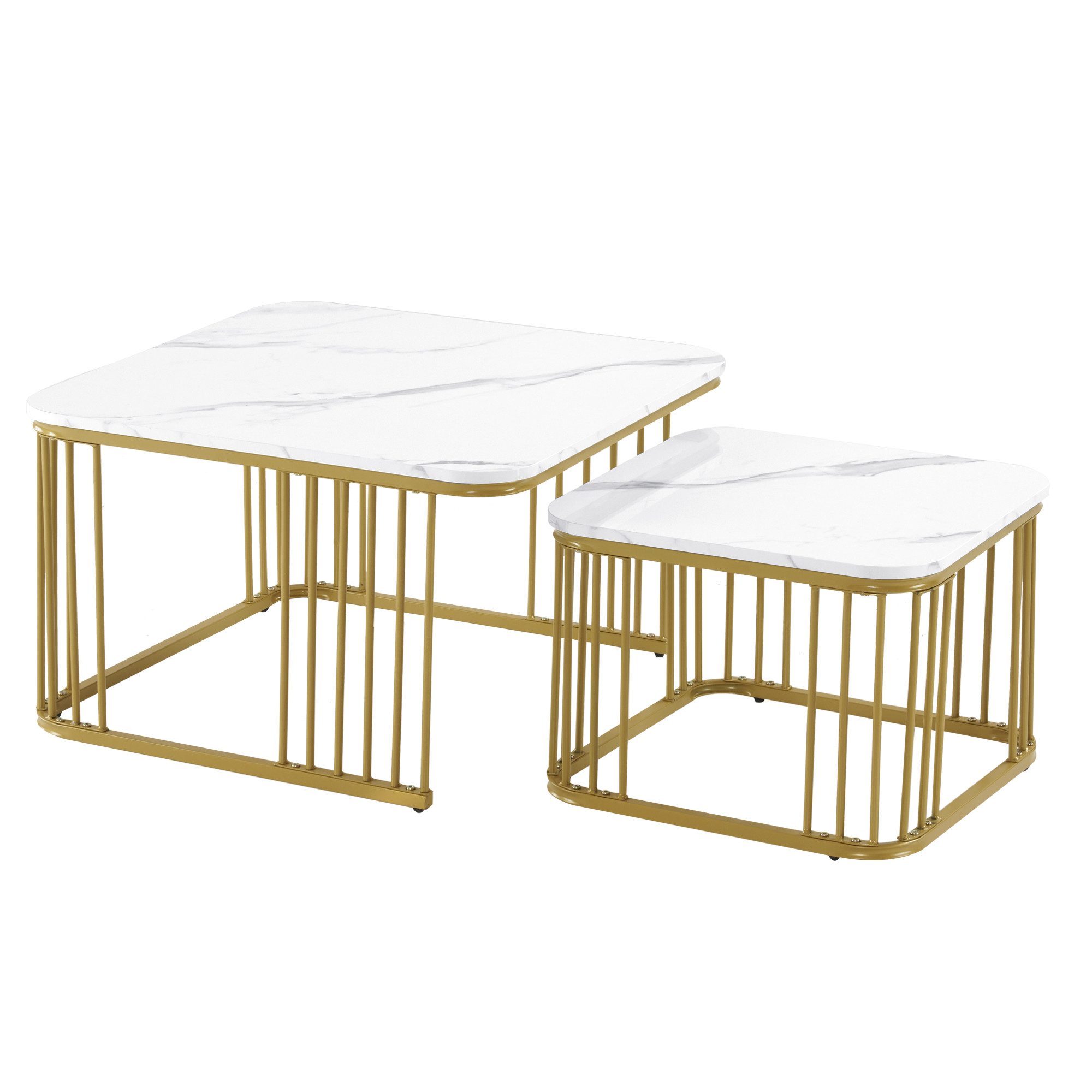 REDOM Couchtisch Couchtisch 2er Set Hochglanz günstig online kaufen