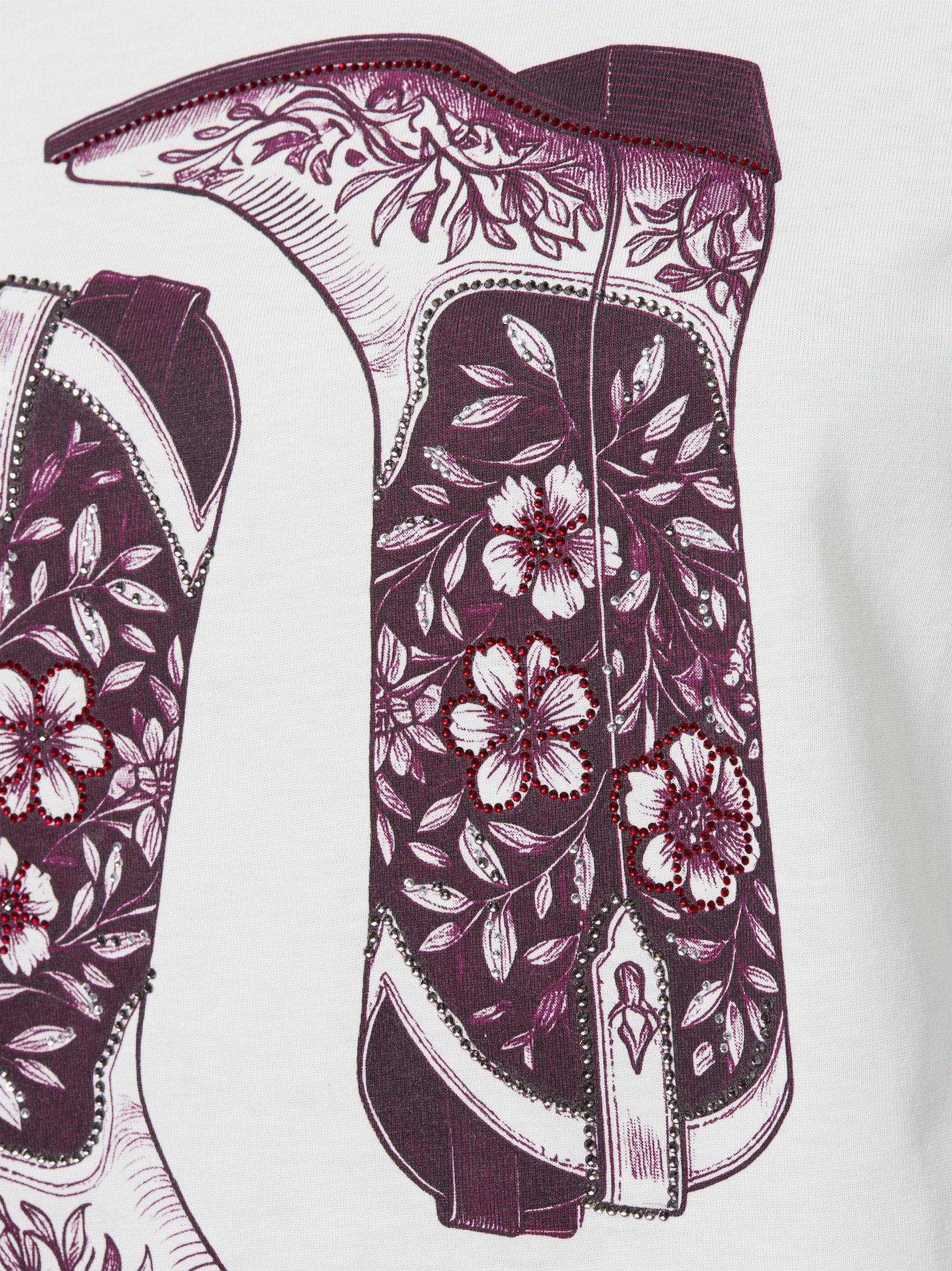 RICHROYAL T-Shirt Cow Girl Boots
