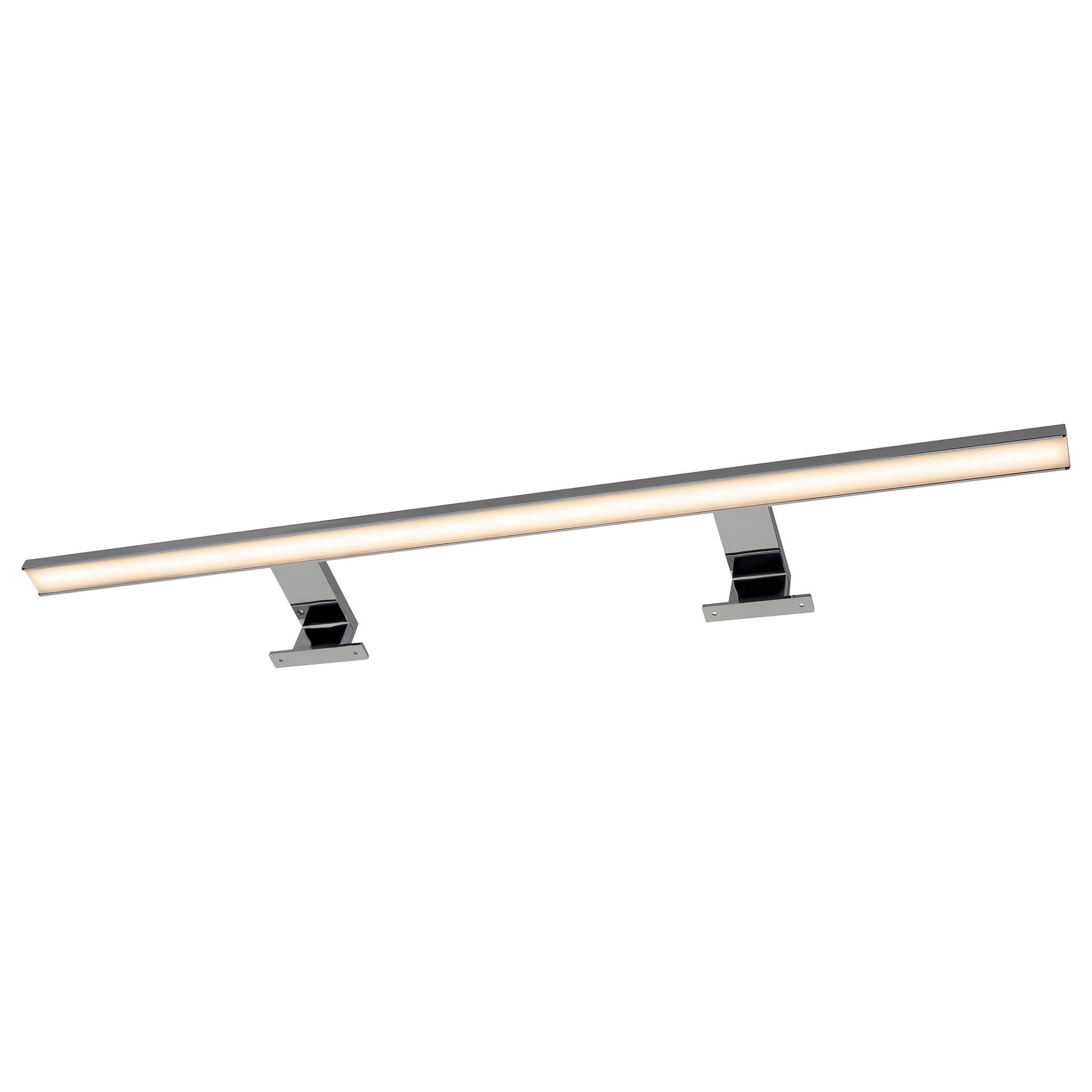 SEBSON Spiegelleuchte LED Spiegellampe Bad 80cm IP44 15W 1000lm 4000K 230V 800x108x39mm, LED integriert, neutralweiß, Aufbauleuchte + Klemmleuchte, 110° Abstrahlwinkel, einfach Montage