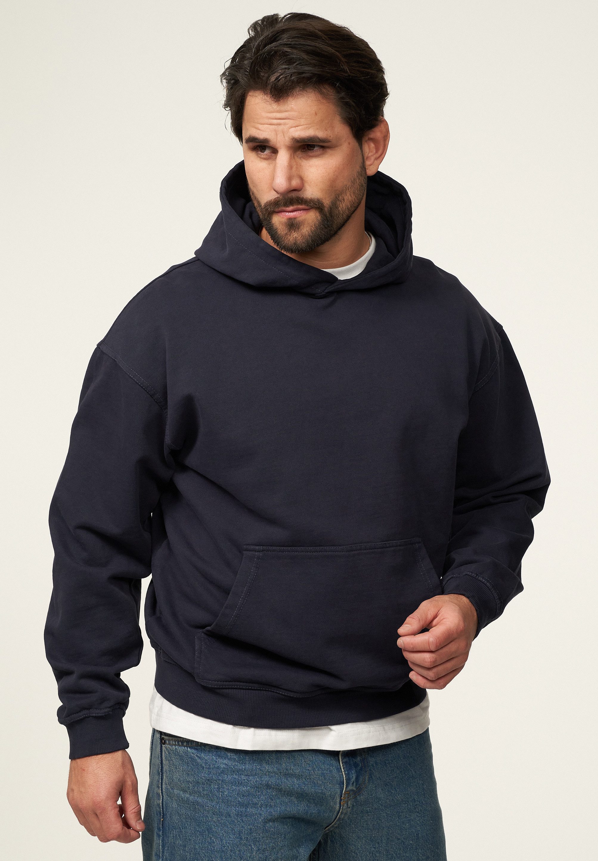 BEHYPE STUDIOS Hoodie BHSOITA Herren Heavy Oversize Blank Kapuzenpullover S günstig online kaufen