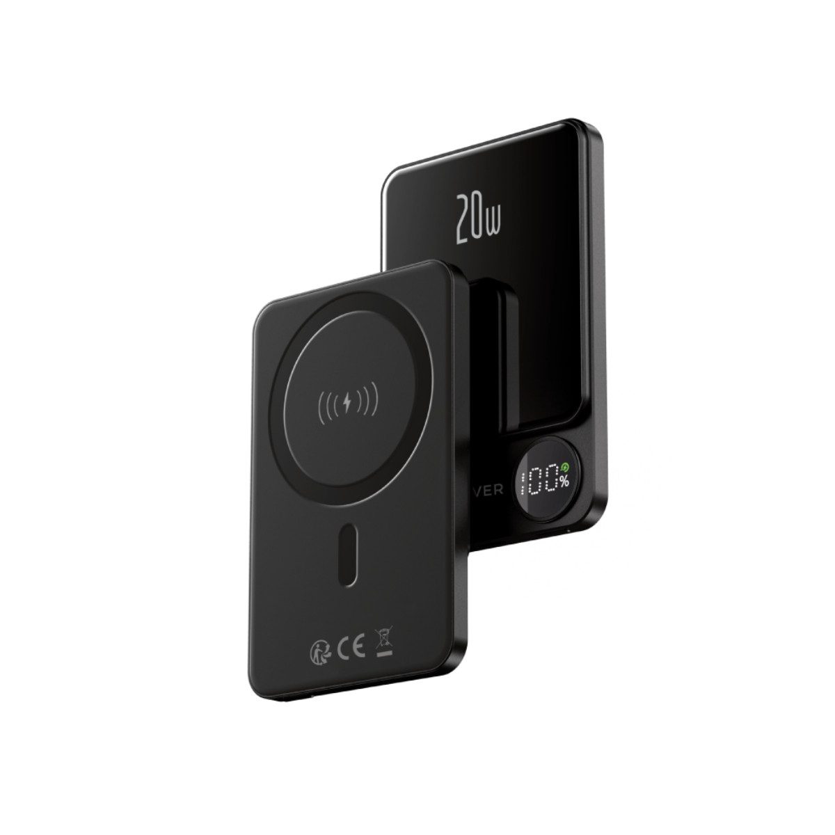 Forever MATB-200 Powerbank 5000 mAh, Magnetische Wireless Powerbank mit 20W PD