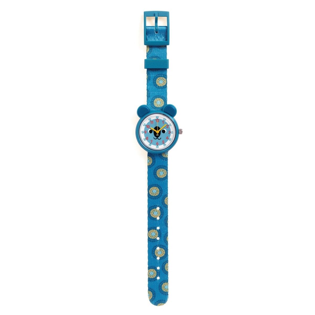DJECO Quarzuhr Elegante Quarzuhr mit schönem Motiven zum Uhr-Lesen-Lernen
