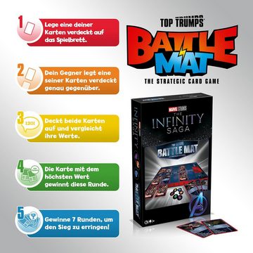 Winning Moves Spiel, Kartenspiel Battle Mat - Marvel + 2 extra Top Trumps