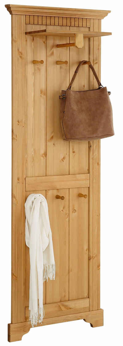 Home affaire Garderobenpaneel Rustic, aus massiver Kiefer, Breite 64 cm, FSC®-zertifiziert