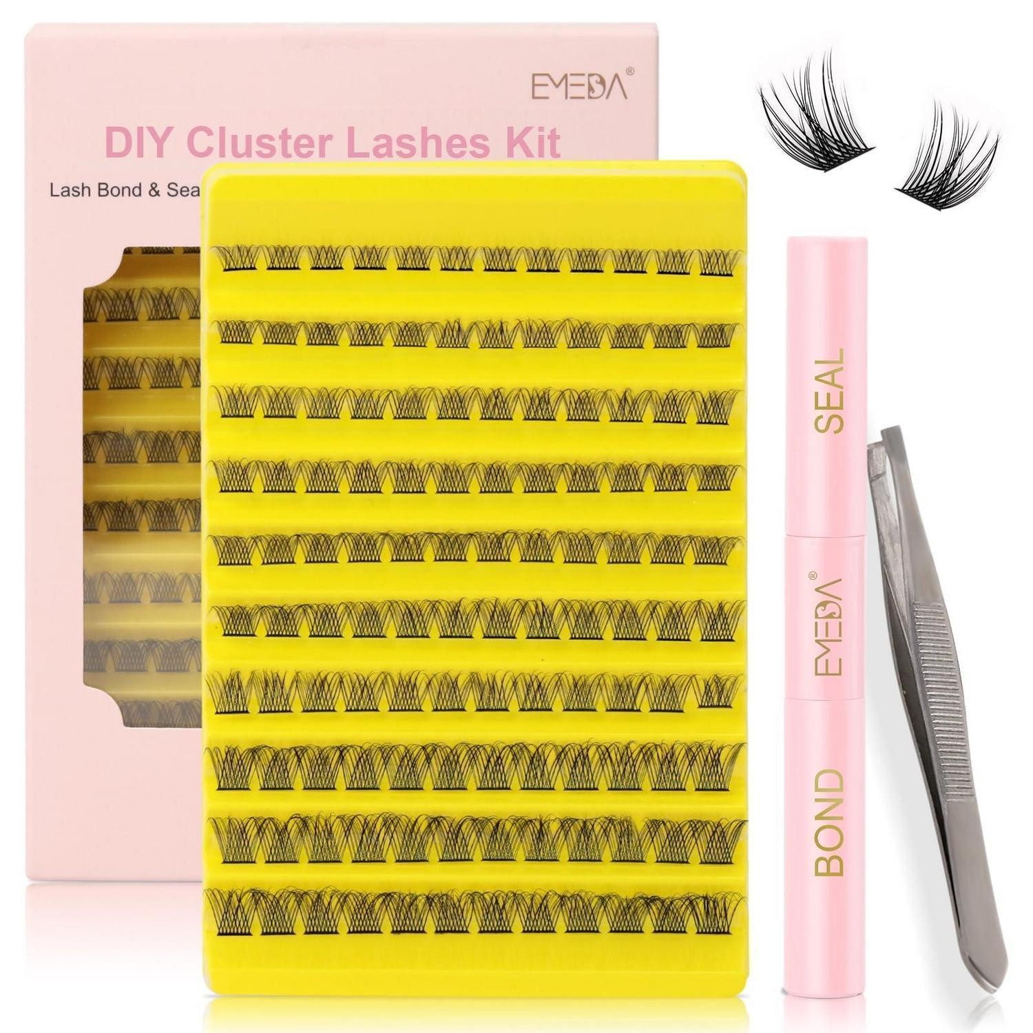 LuxusKollektion Einzelwimpern Wimperncluster Kit 8mm D-Curl