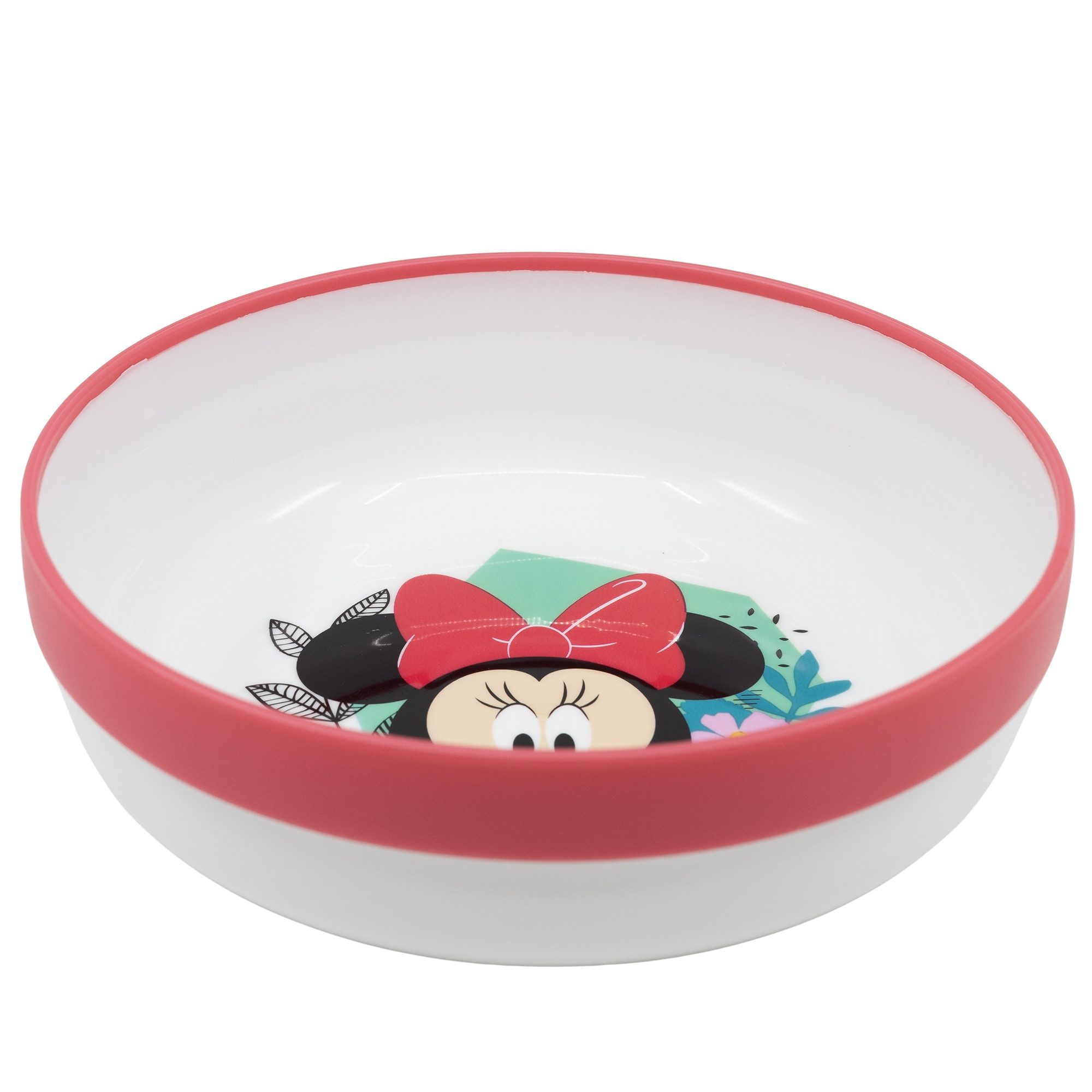 Disney Kindergeschirr-Set Disney Minnie Maus Kinder Geschirr-Set 3 tlg (3-tlg), 1 Personen, BPA-Frei, antirutsch Becher Teller Schüssel