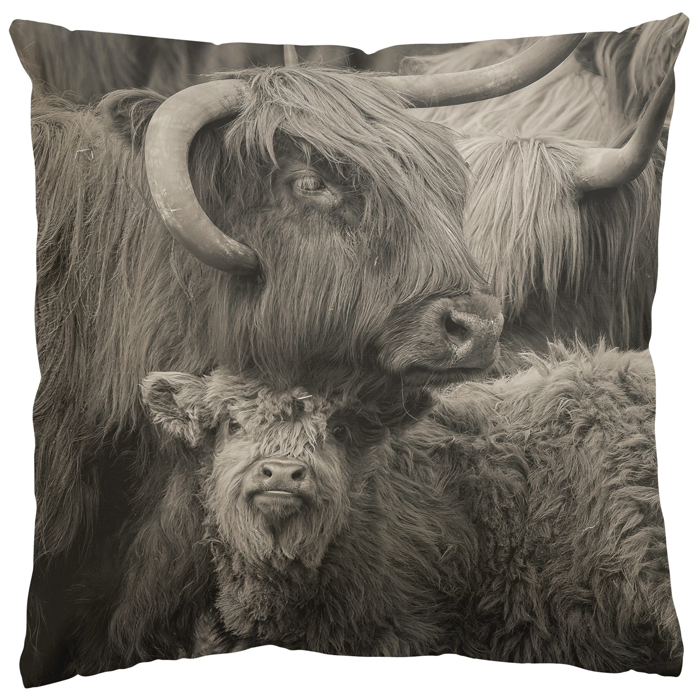 Bilderdepot24 Dekokissen drinnen Kissenhülle/ Sofakissen/ Zierkissen Kissenhülle braun Tiere, Bezug mit / ohne Füllung Zierkissen Outdoor Sofa Bett