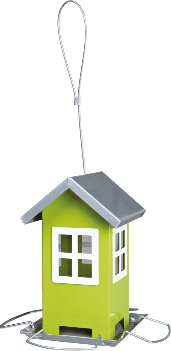 TRIXIE Futterspender Futterhaus - grün - 1.000 ml/20 cm