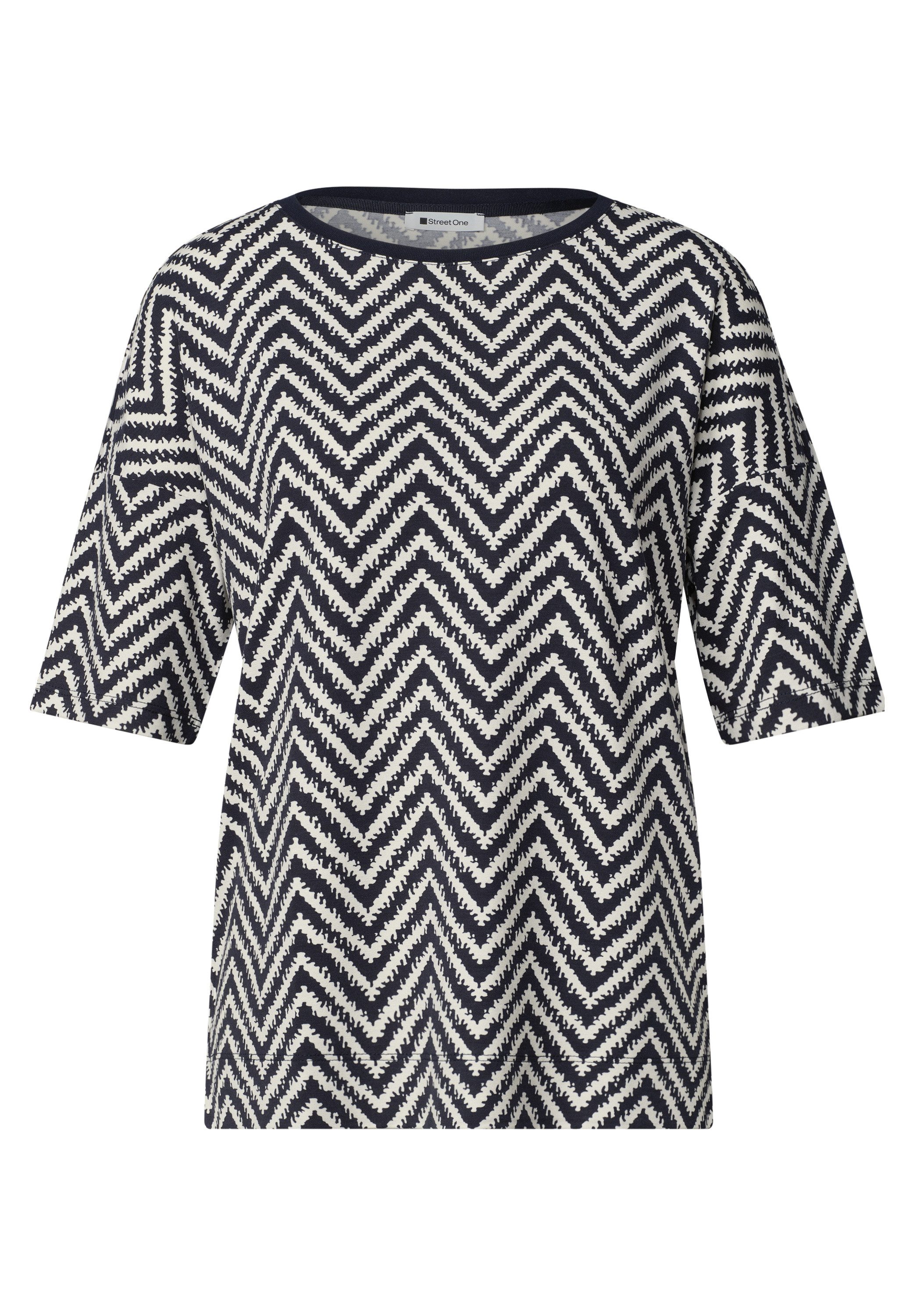 STREET ONE Shirttop Sommershirt mit Allover-Print – Bild 4 von 5