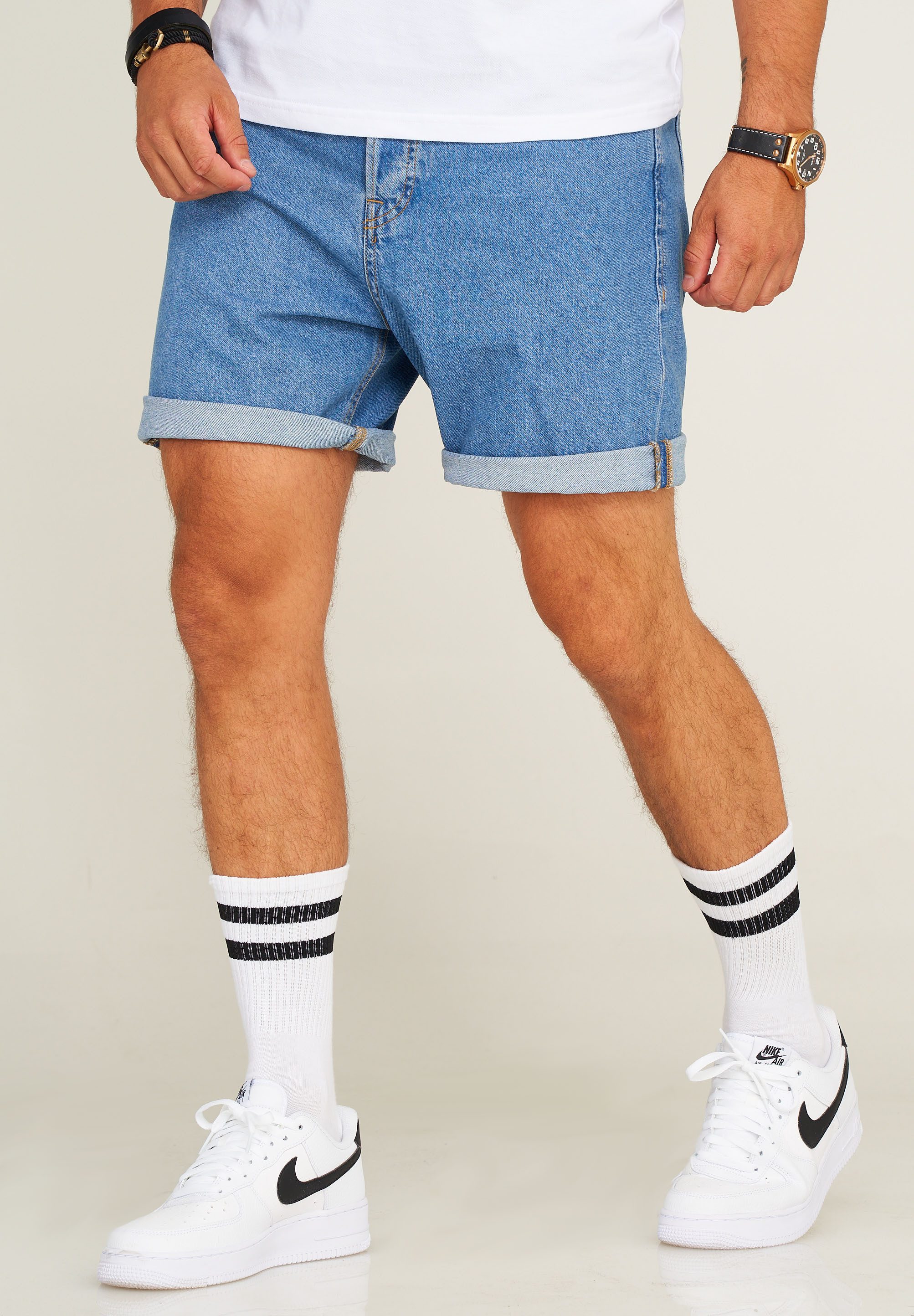 Jack & Jones Jeansshorts JJITONY JJINFINITY SHORTS Kurze Hose aus Denim 5-Pocket-Stil Jeanshose