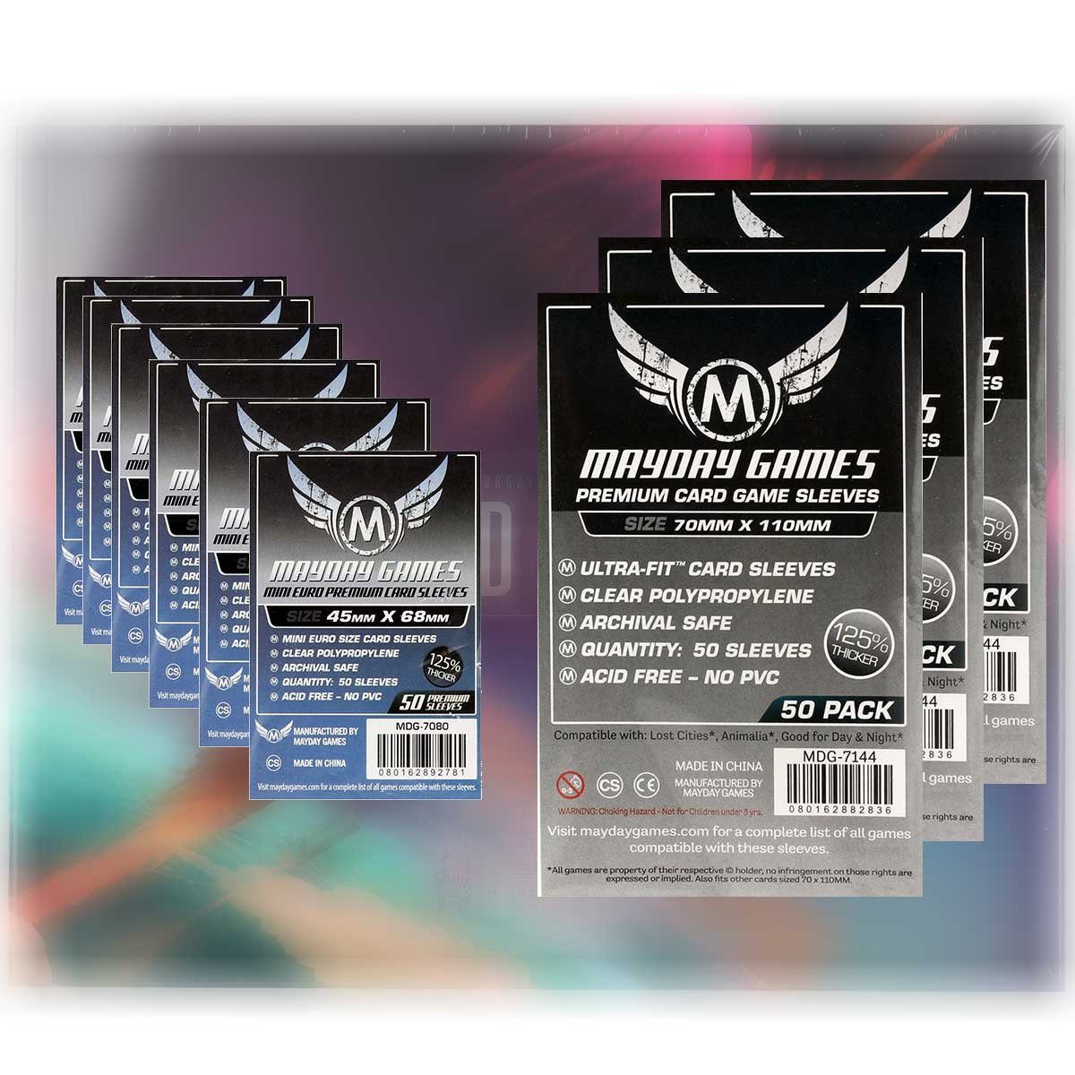 Mayday Games Spiel Premium Sleeves Hüllen 7080 + 7144 Vorteilspack für Voidfall