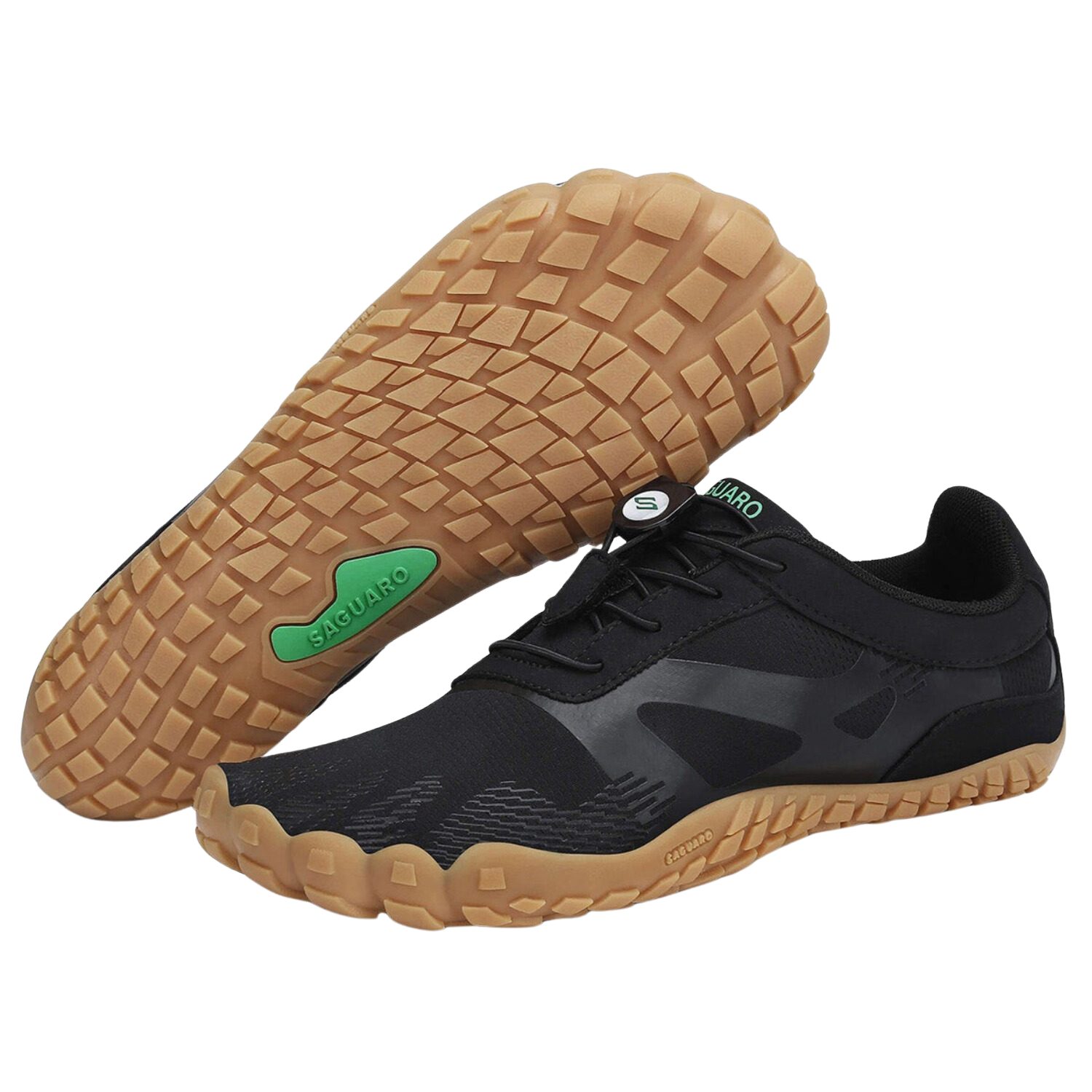 SAGUARO Sport Sommer Barfußschuh (5mm Sohlenstärke, Nullabsatz, bequem, leicht, atmungsaktiv, rutschfest) Minimalschuhe Laufschuhe Sport-Schuhe Jogging Sneaker Trail-Running