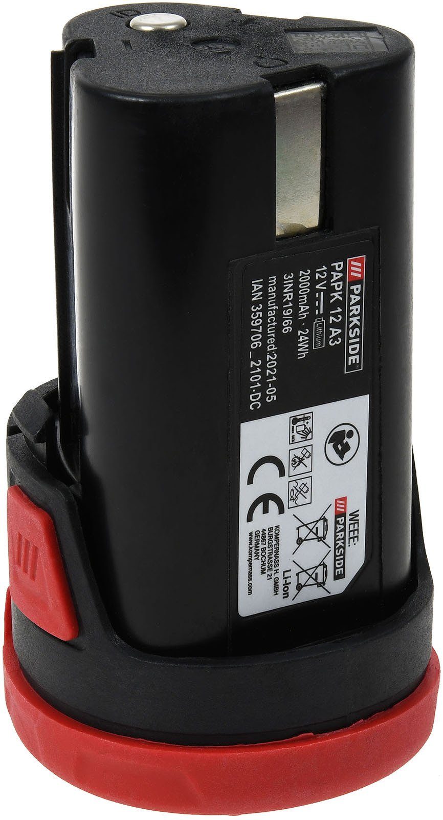 Parkside Akku PAPK 12 A3 2Ah 12V Li-Ion für Geräte der X 12V Familie Akku 2000 mAh (12 V)