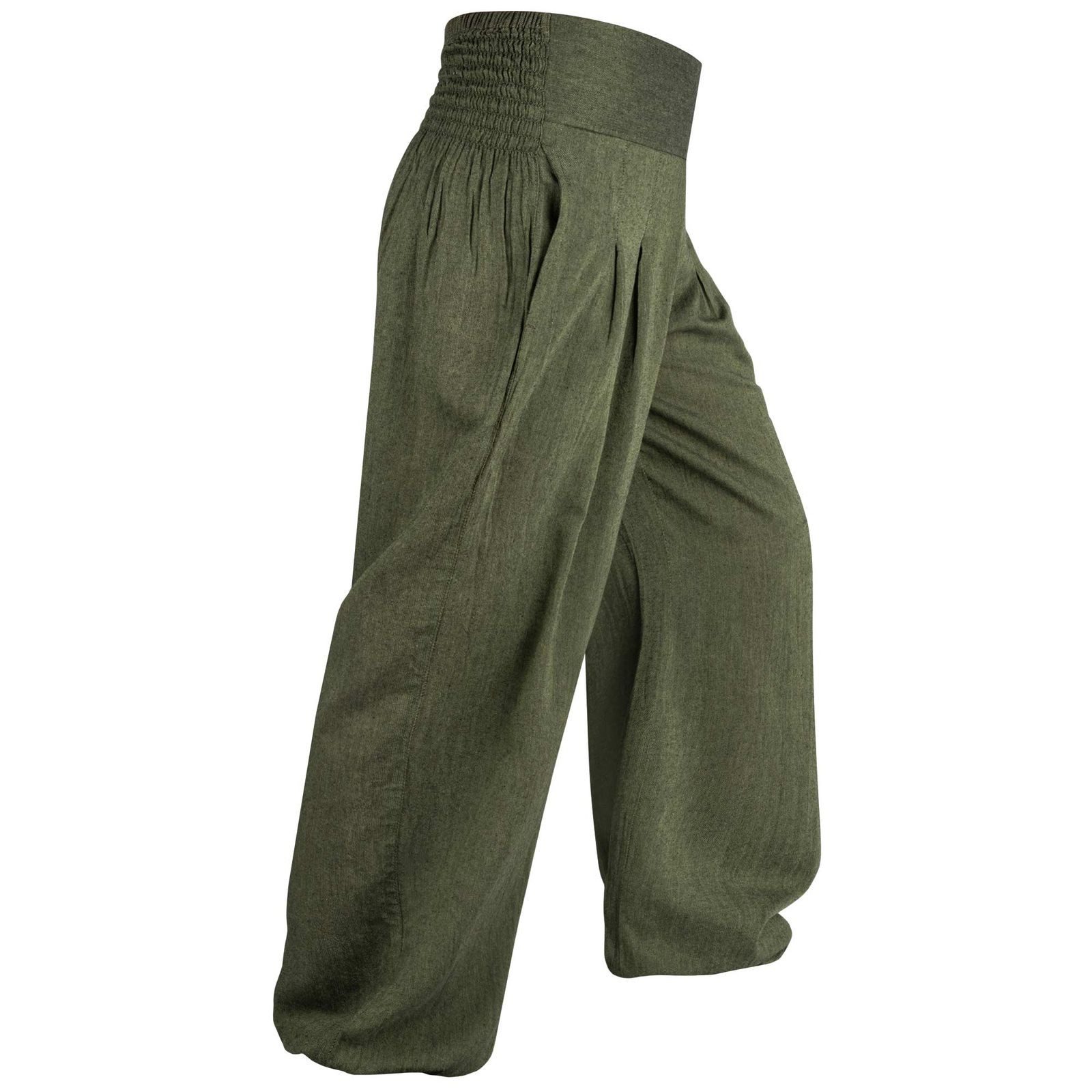 KUNST UND MAGIE Yogahose KUNST UND MAGIE Yogahose Pumphose Pluderhose bunt Baumwolle lang
