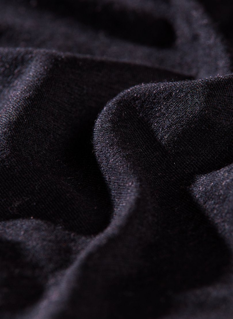 Trägershirt Unterhemd Merinowolle schwarz Trigema TRIGEMA aus