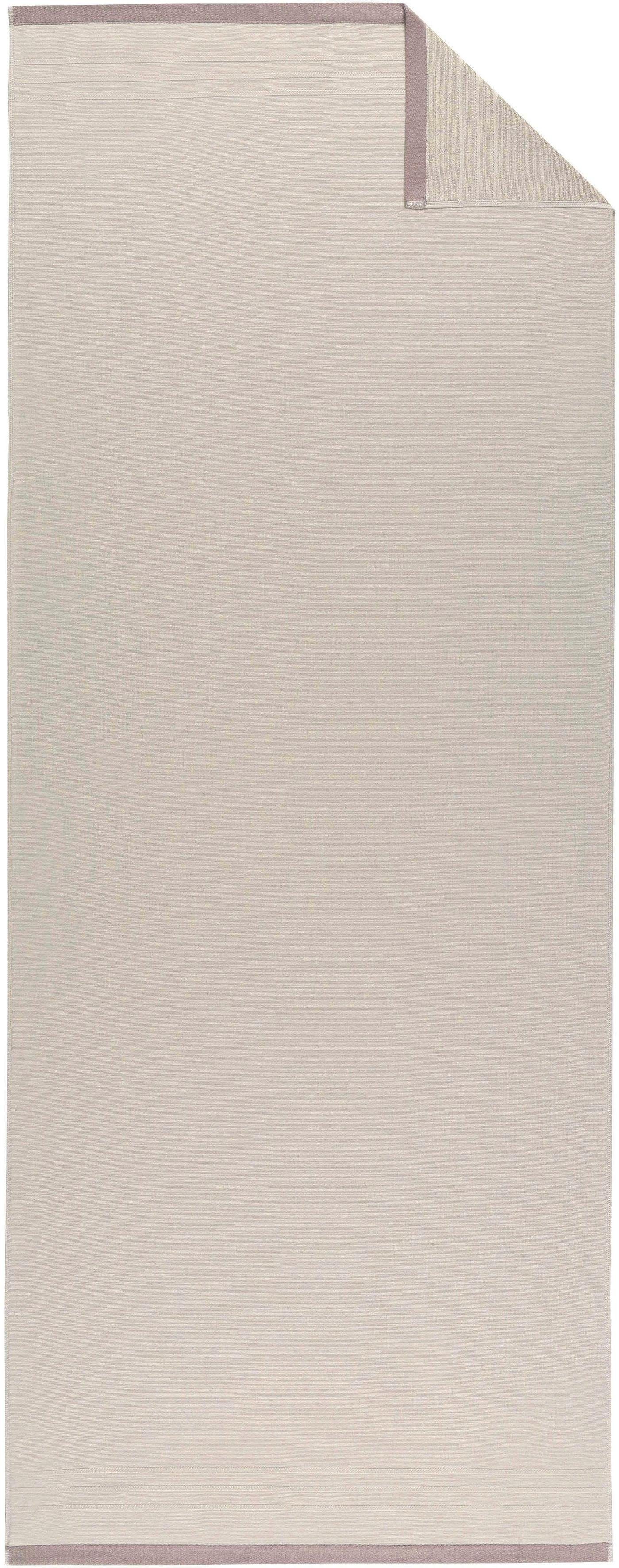 Dori, 75x200 titansilberfarben in Egeria Streifenbordüre (1-St), Leichtfrottee Qualität, Saunatuch cm leichter