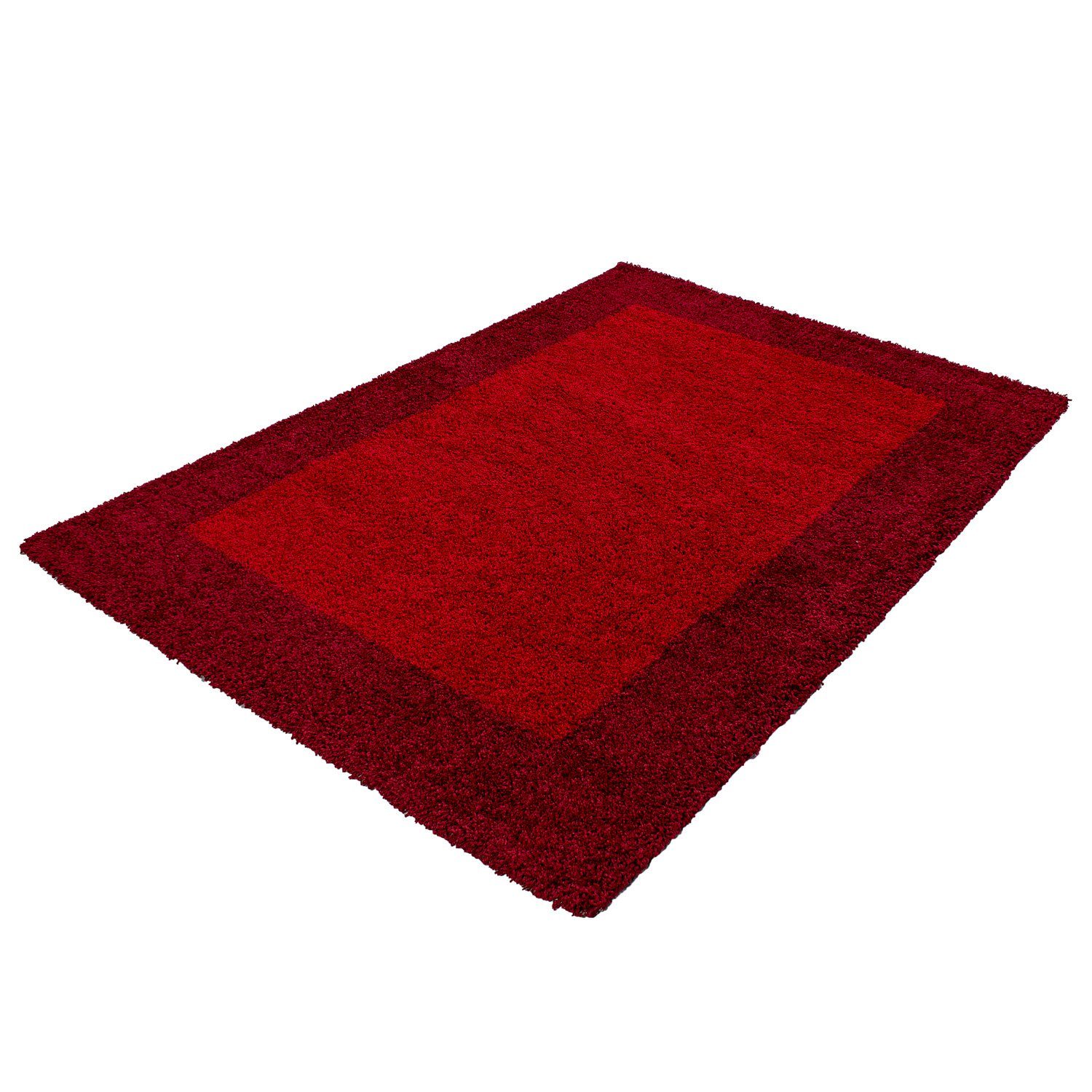 Teppich Rot Wohnzimmer Teppium, Höhe: Teppich Design, Läufer, mm, Bordüre 30
