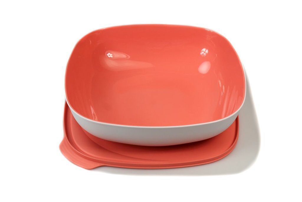 TUPPERWARE Servierschale Tupperware Allegra 2,5 L in weiß / lachs