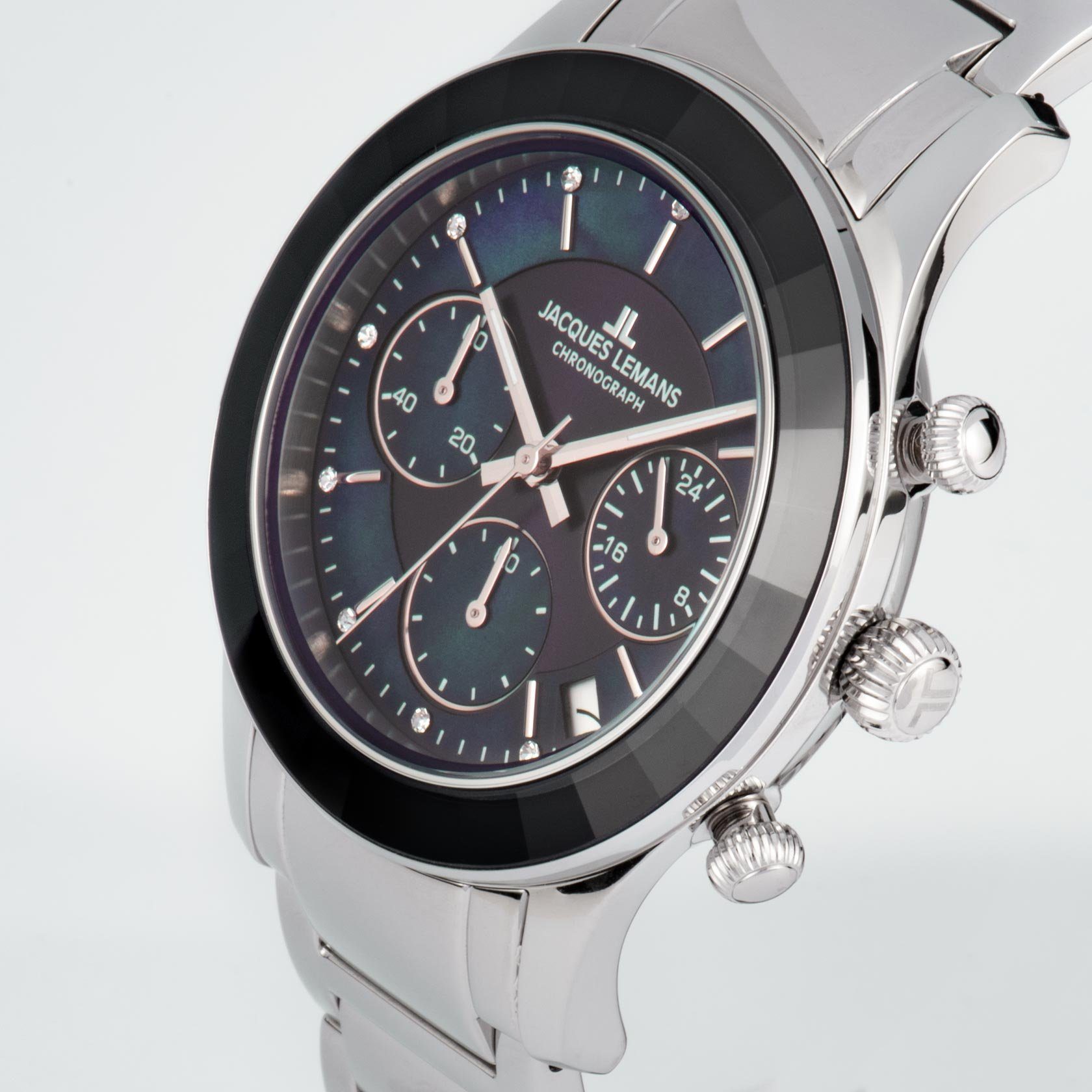 Jacques Lemans Chronograph Elegance 1-2151E, Quarzuhr, günstig online kaufen