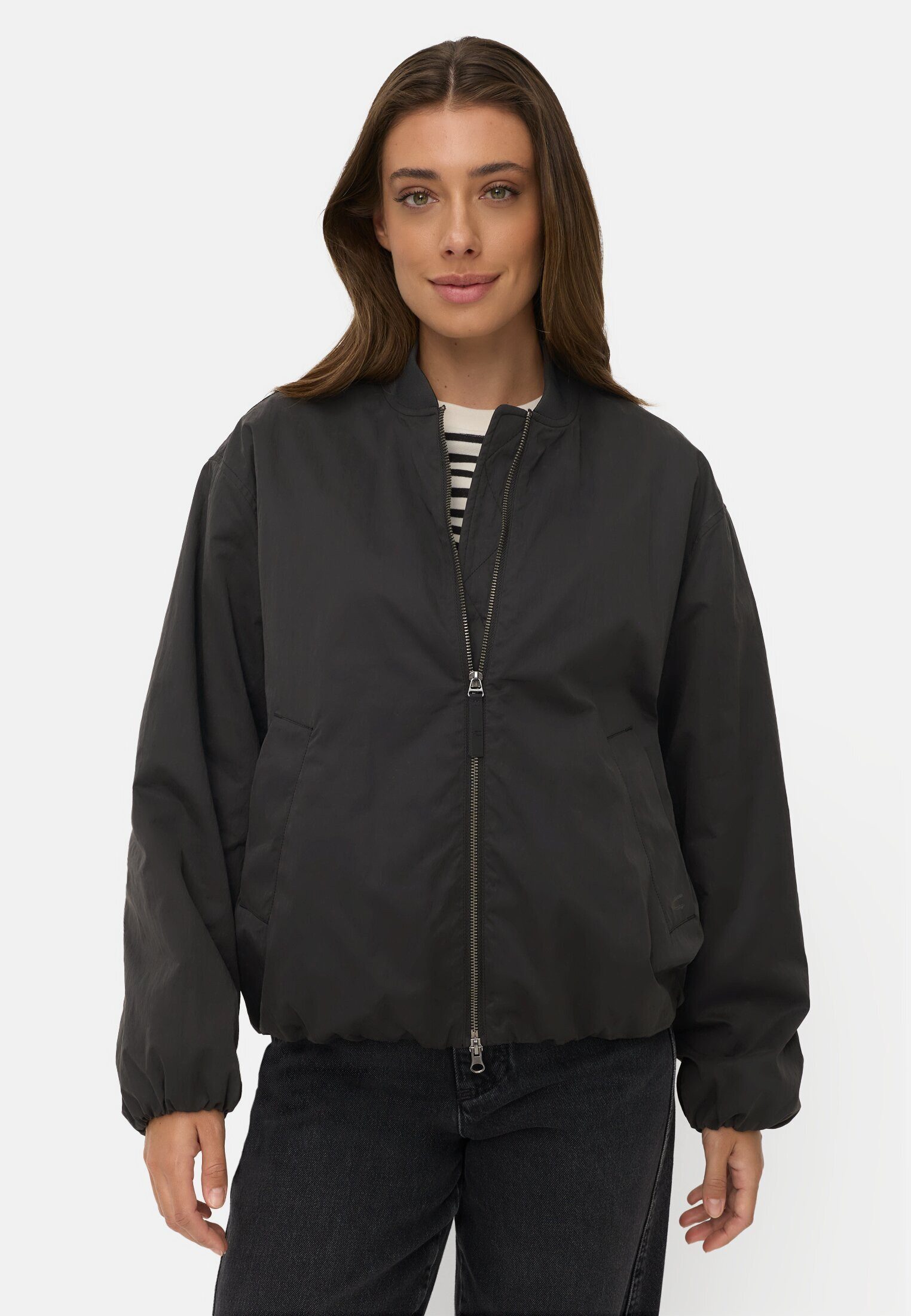 camel active Blouson in Oversize-Passform Langarm Markenlogo