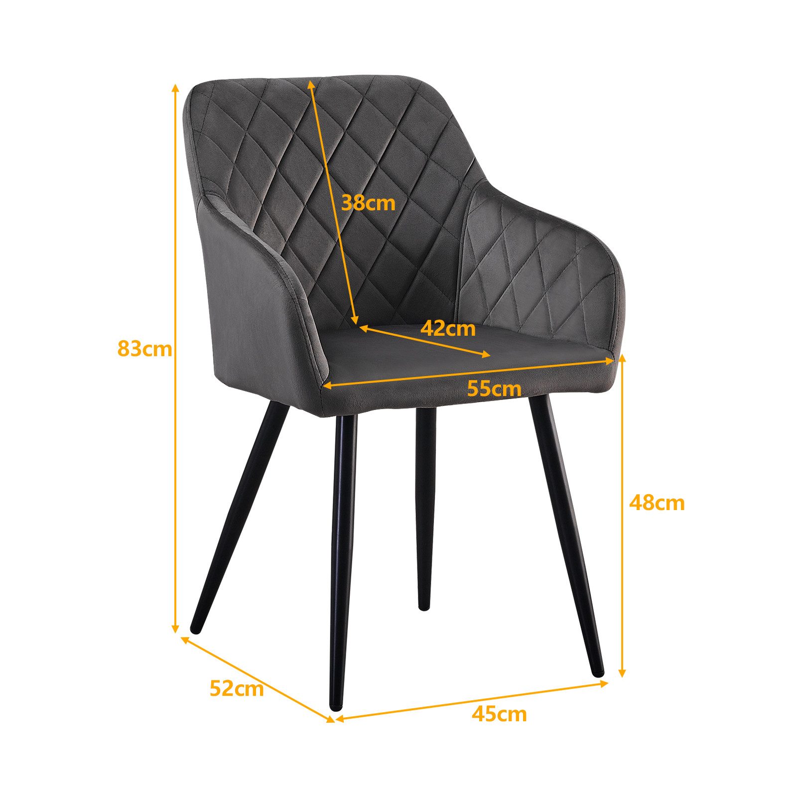 Ofcasa Esszimmerstuhl Gepolsterter Küchenstühle (4er Set), günstig online kaufen