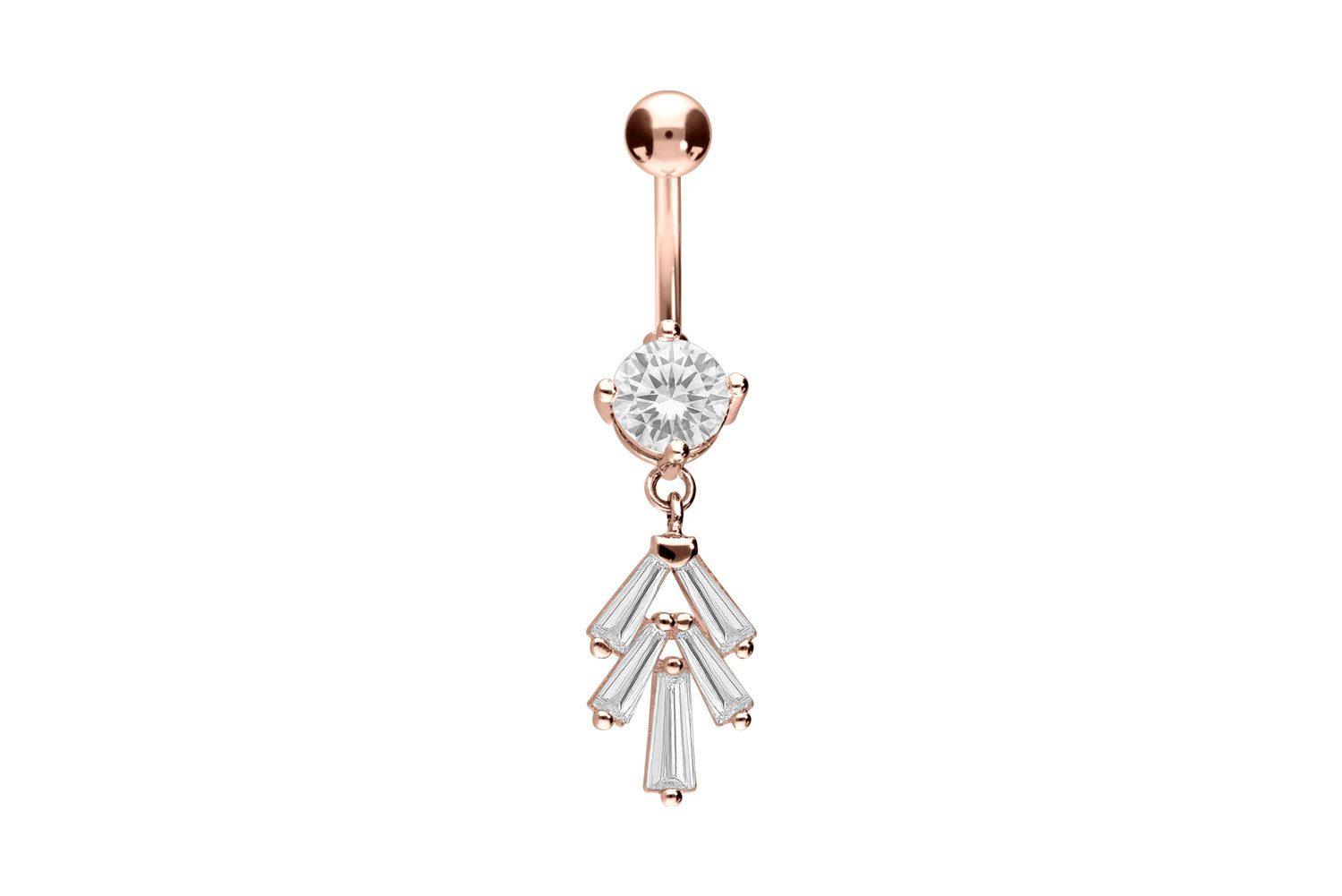 Bauchnabelpiercing Chirurgenstahl Bananabell KRISTALLDESIGN