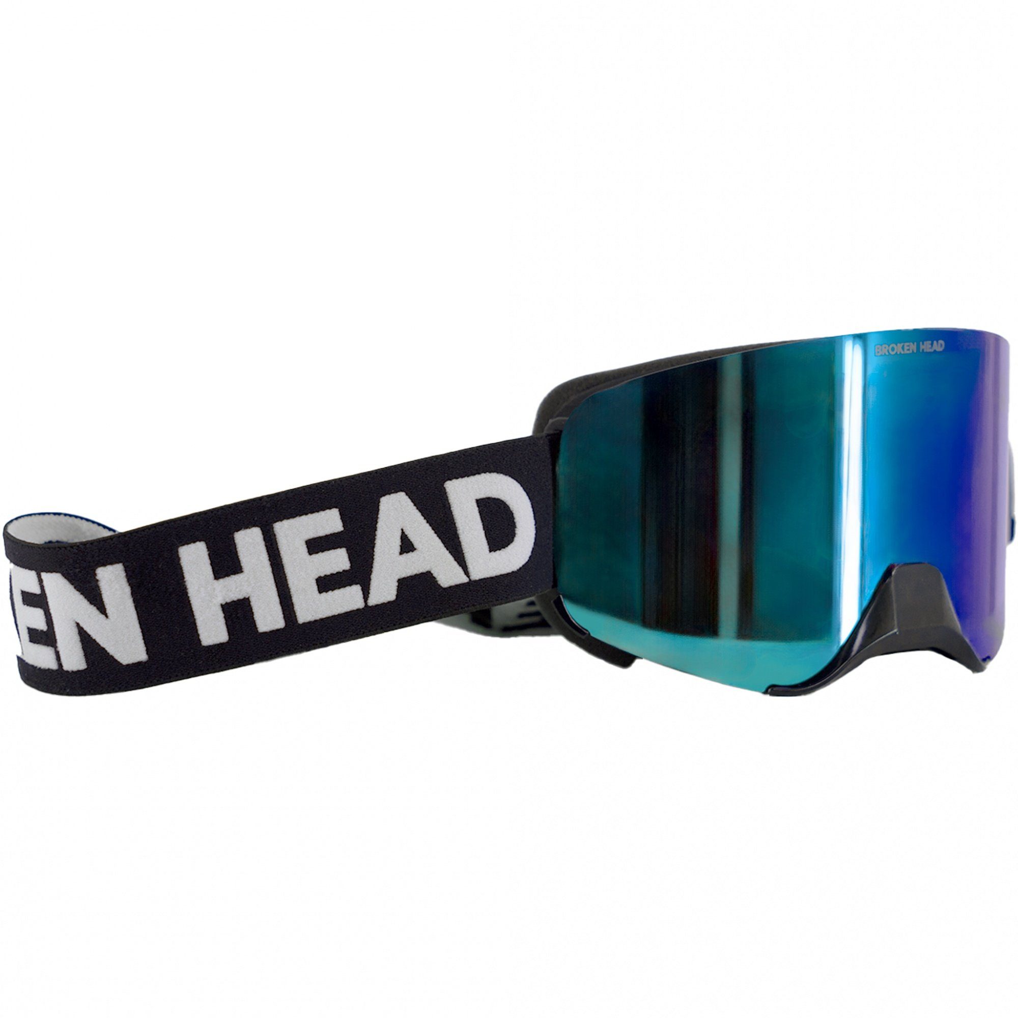 Broken Head Motorradbrille MX-Struggler Blau, Magnetisches Glas