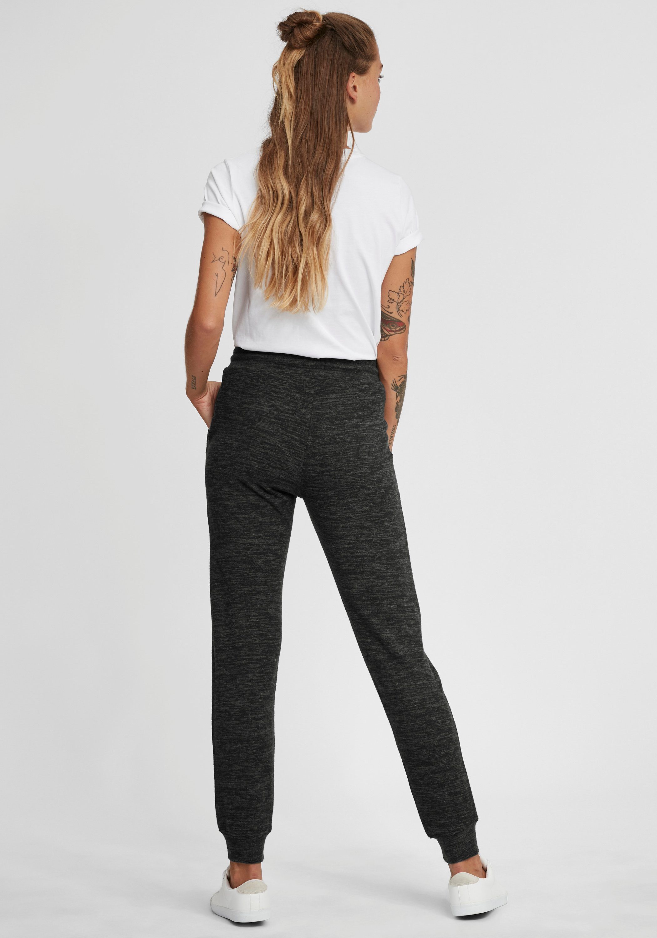 Sweat Kuschelweiche Dark Grey OXMO (1940071) Jogginghose OXBenita Melange Sweathose Pant