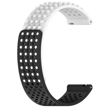 Wigento Smartwatch-Armband Für Garmin Venu 3 22mm Atmungsaktives 3D Punkte Silikon Uhrenarmband