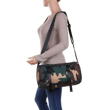 Ital-Design Schultertasche Mittelgroße, Damentasche Baguette-Tasche