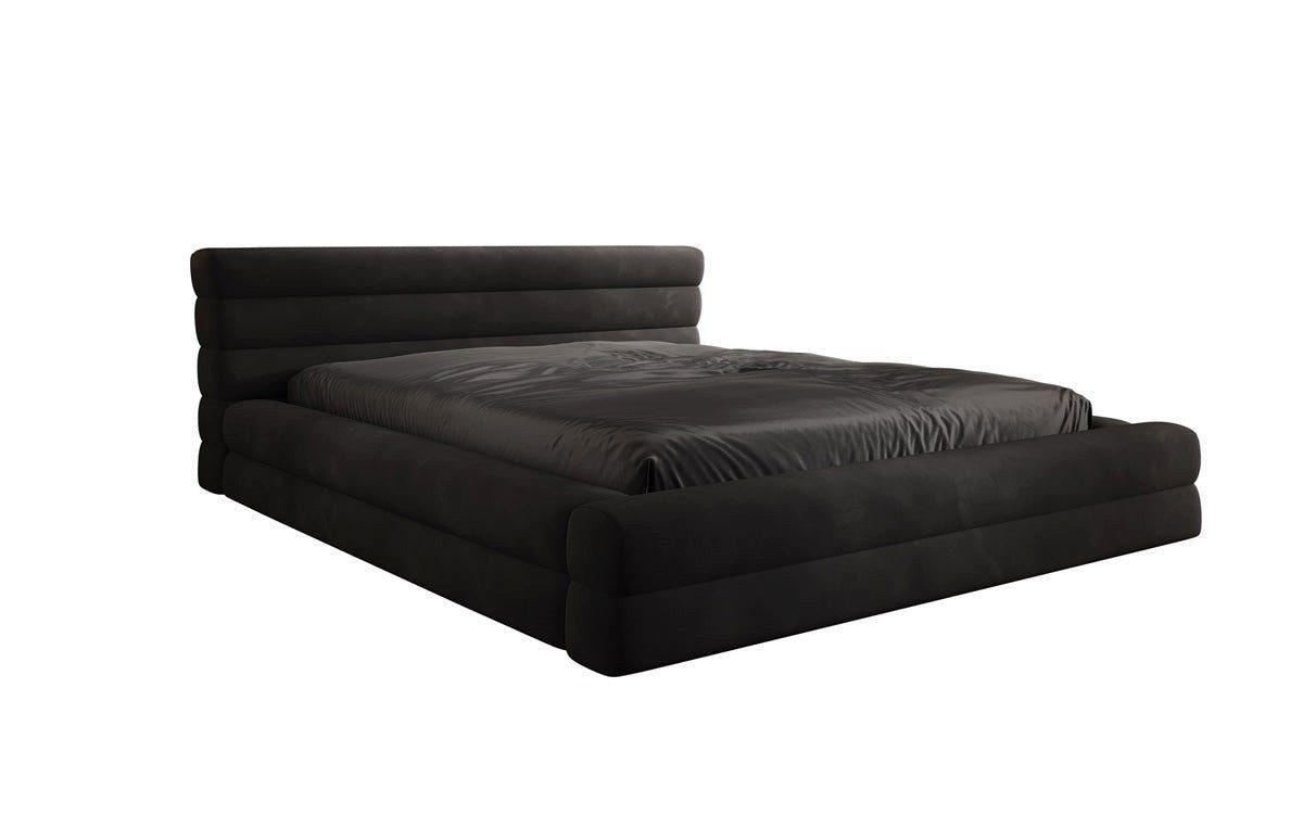 Luxusbetten24 Polsterbett Designer Polsterbett Velana in Samt, mit Stauraum günstig online kaufen