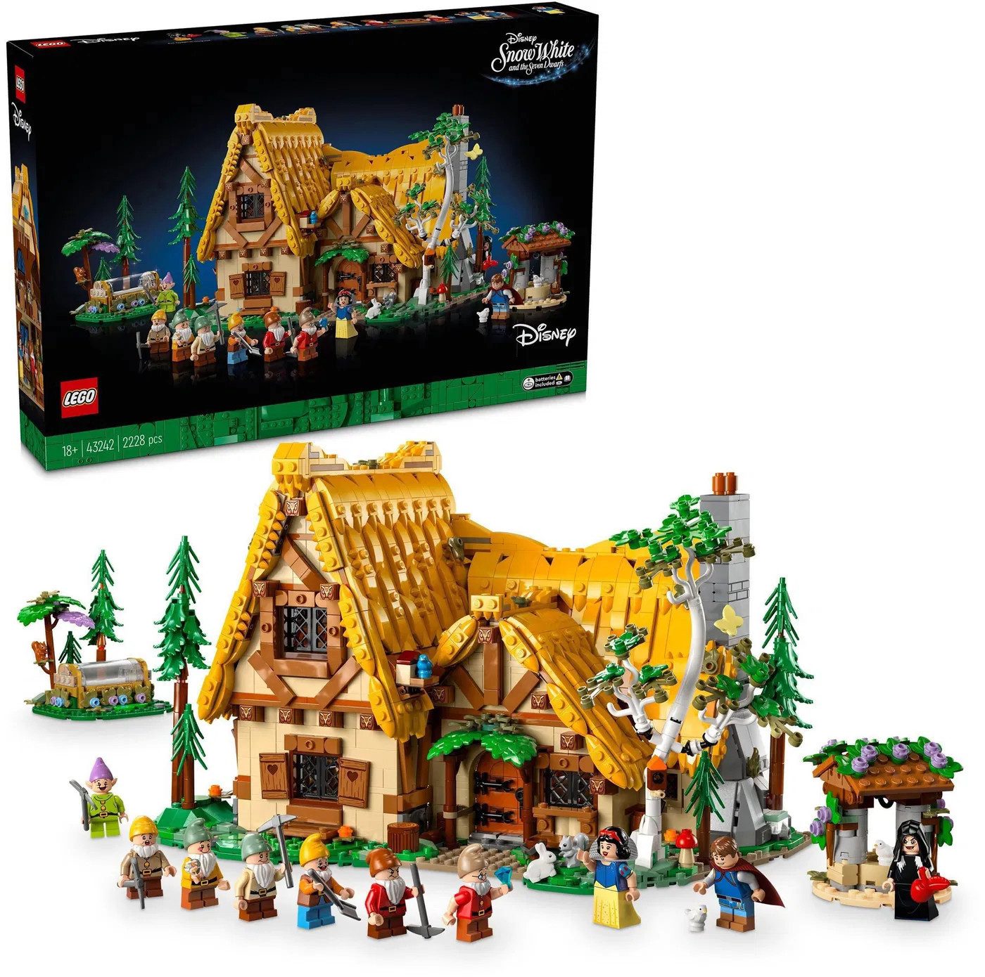 LEGO® Spiel LEGO Disney Princess 43242 Schneewittchen Hütte der 7 Zwerge