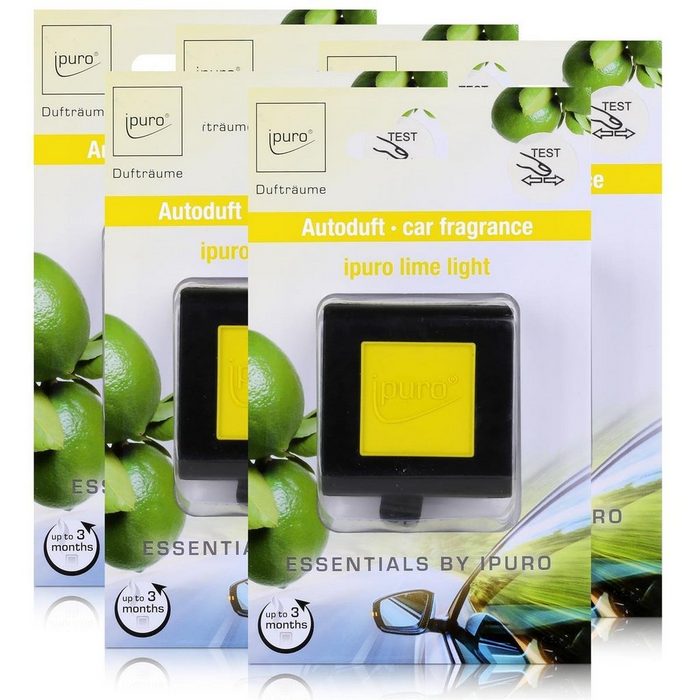 IPURO Raumduft Essentials by Ipuro Car Line Autoduft lime light - Zitronengras (5er P