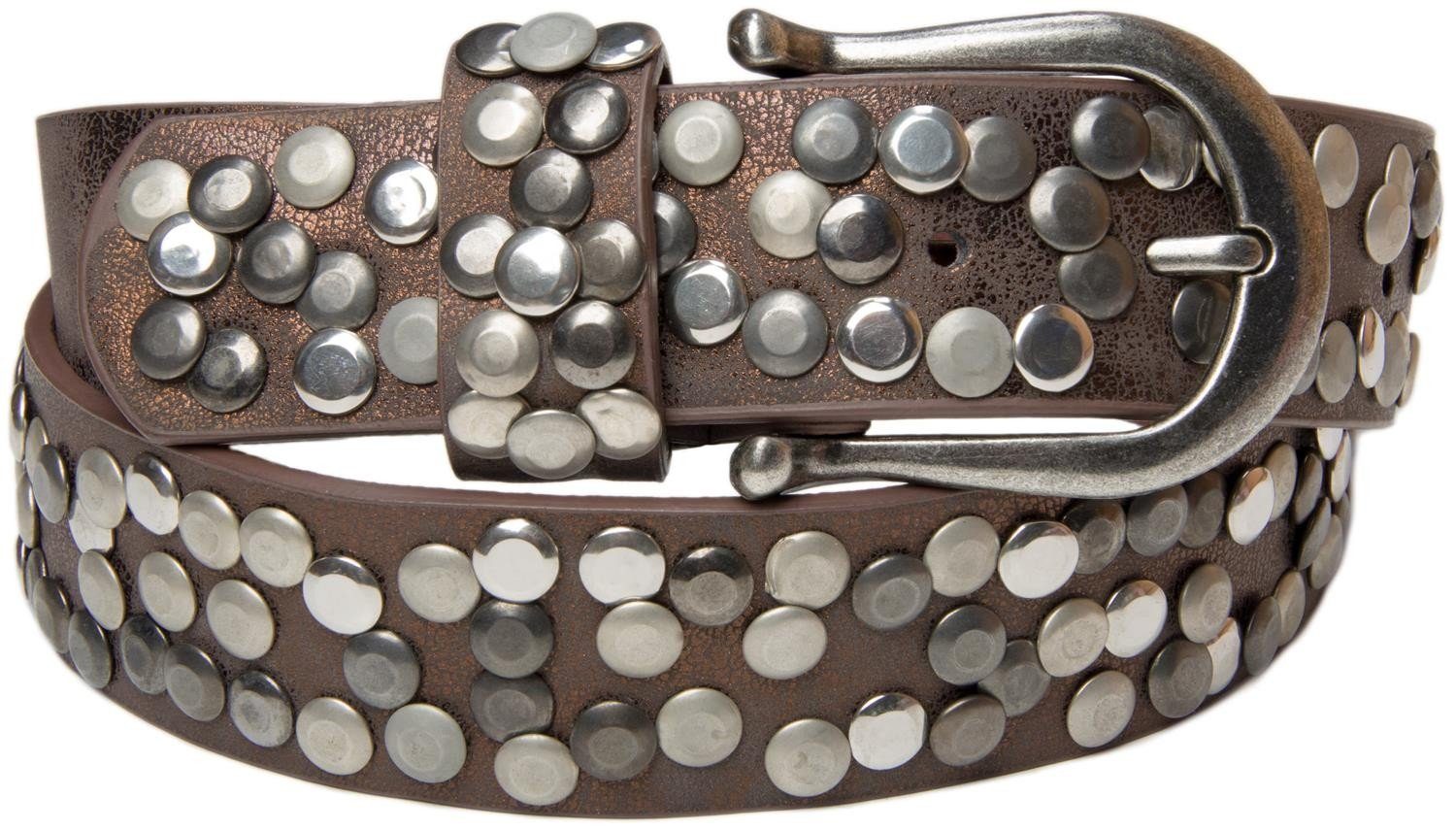styleBREAKER Nietengürtel Vintage Nietengürtel (1-St) günstig online kaufen