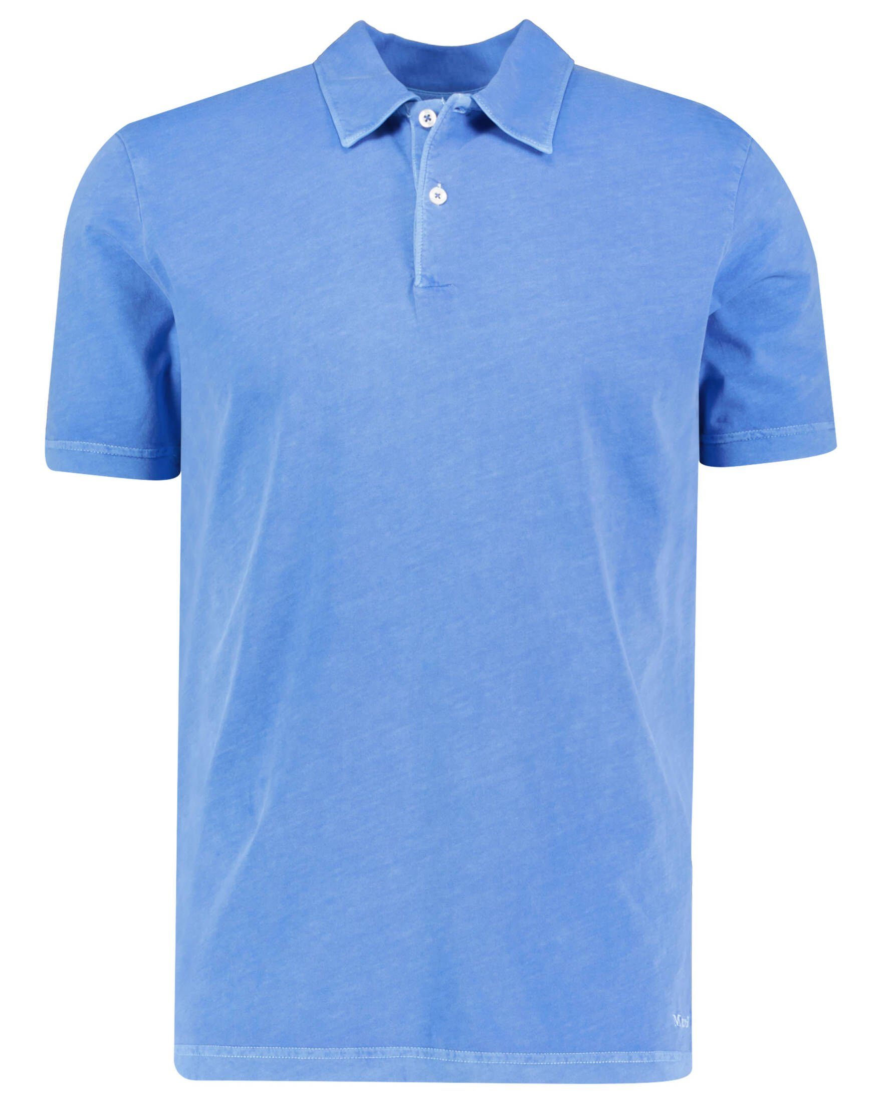 Marc O'Polo Herren Fit (820) (1-tlg) Poloshirt Poloshirt Regular azur