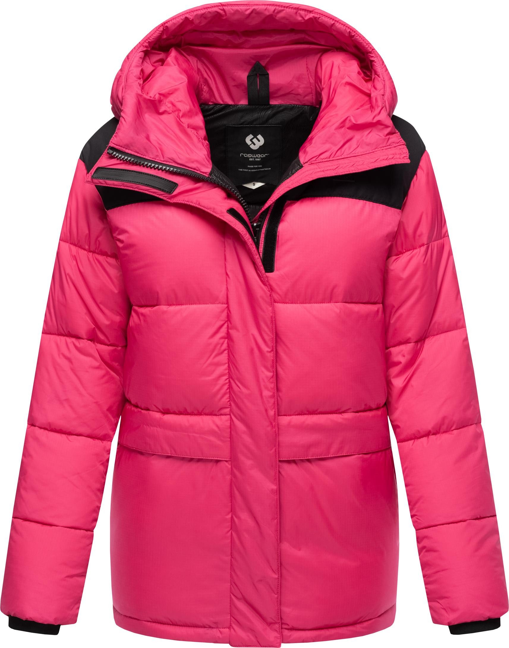 Ragwear Anorak Wikesh stylische Winter Steppjacke mit Colourblocking