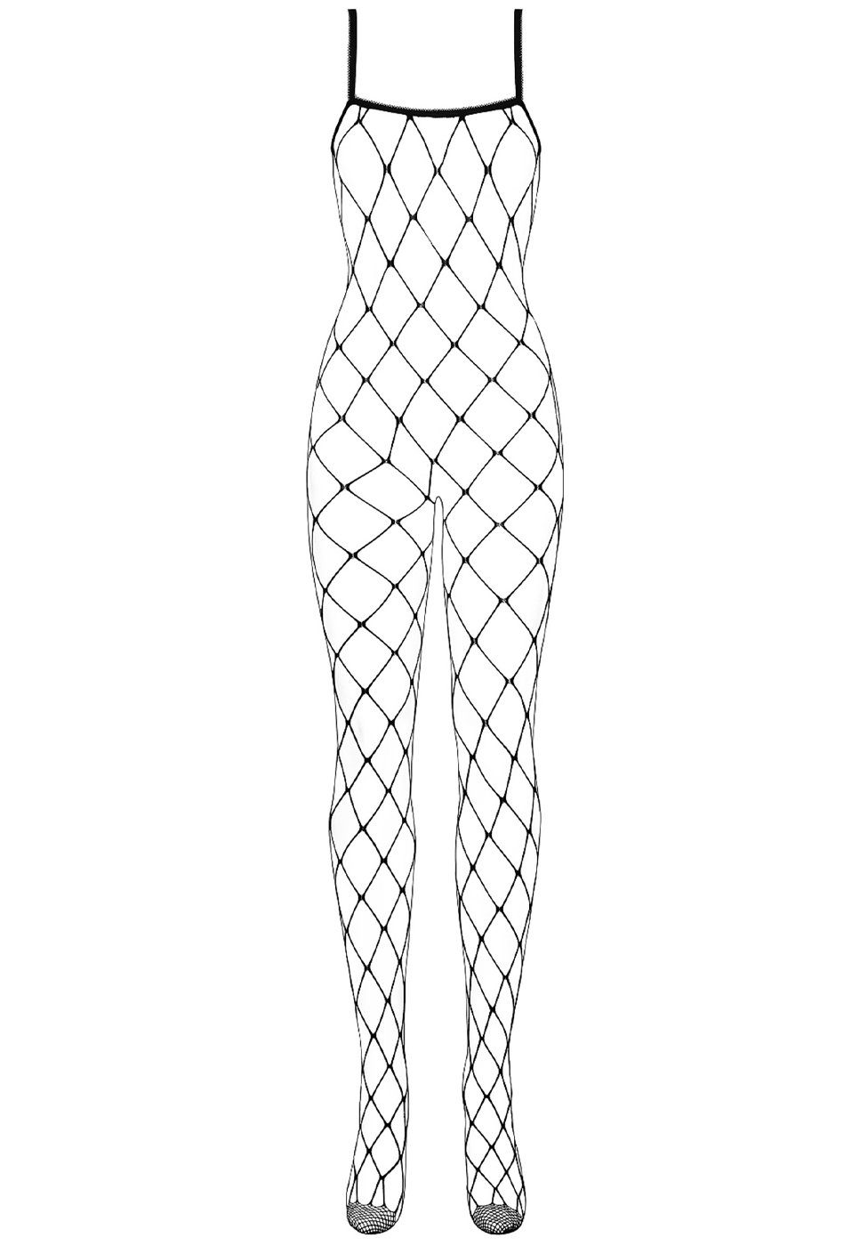 Obsessive Bodystocking Netz Bodystocking - schwarz (1 St) aus grobem und elastischem Netz-Stoff