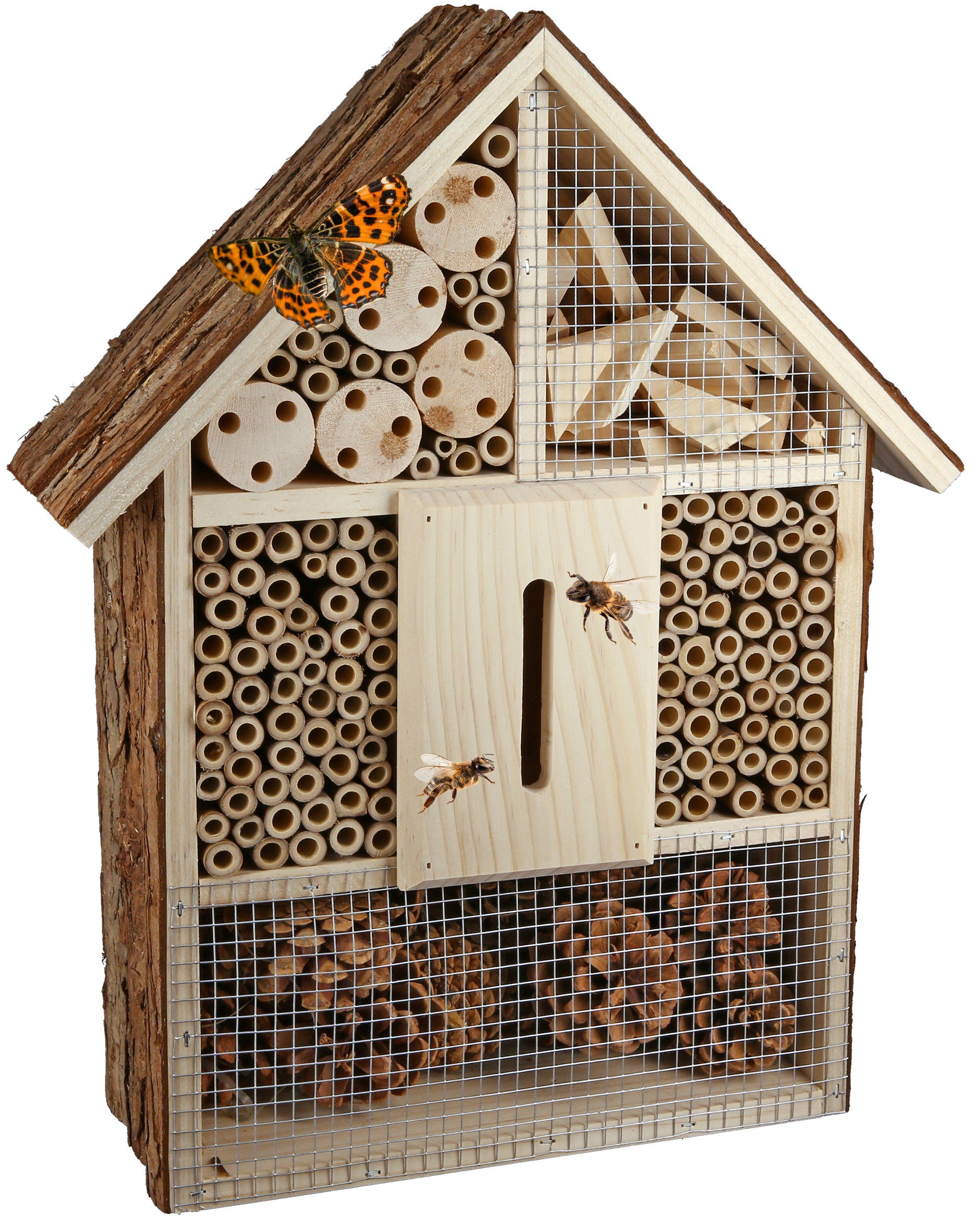 Insektenhotel mit Erdspieß Wild Bienenhotel Bienenhaus Insektenhaus Nisthilfe 