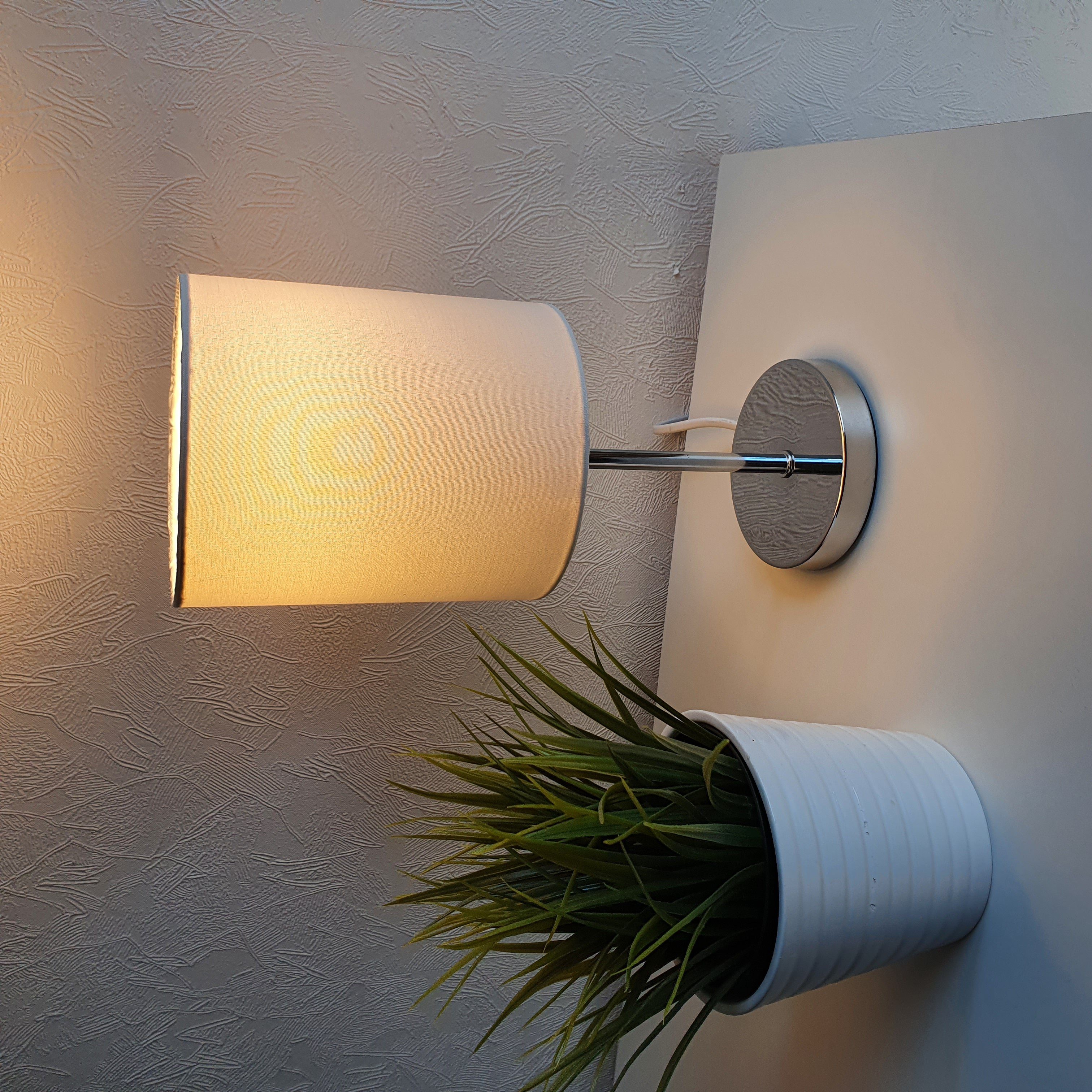 Lichthandel Hoch LED Tischleuchte Nachttischlampe 2er Set Nachttischleuchte für Schlafzimmer Tischlampe, LED wechselbar, warmweiß, LED – Bild 3 von 5