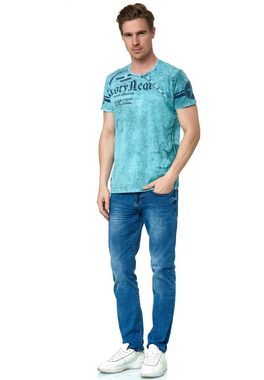 Rusty Neal T-Shirt mit coolem Logo-Print