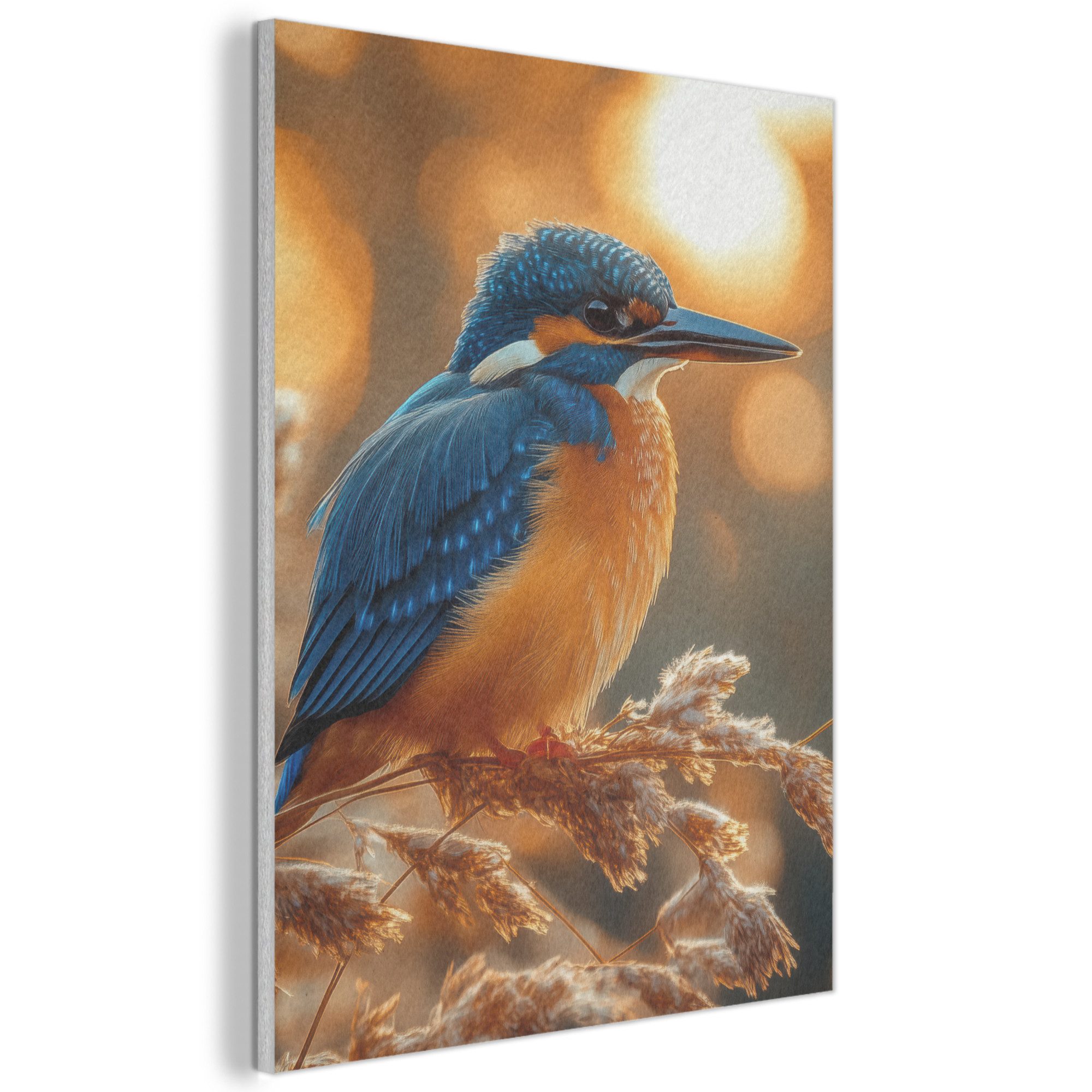 MuchoWow Gemälde Eisvogel - Herbst - günstig online kaufen