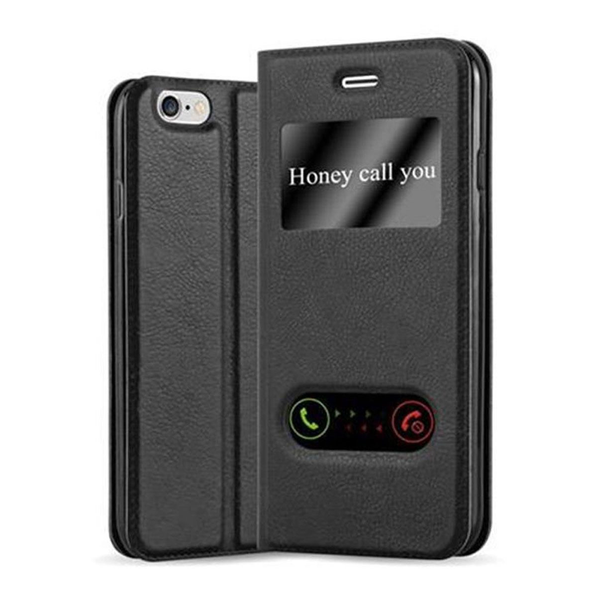 Cadorabo Handyhülle für Apple iPhone 6 / 6S Hülle Apple iPhone 6 / 6S, Klappbare Handy Schutzhülle - Hülle - mit Standfunktion und Kartenfach