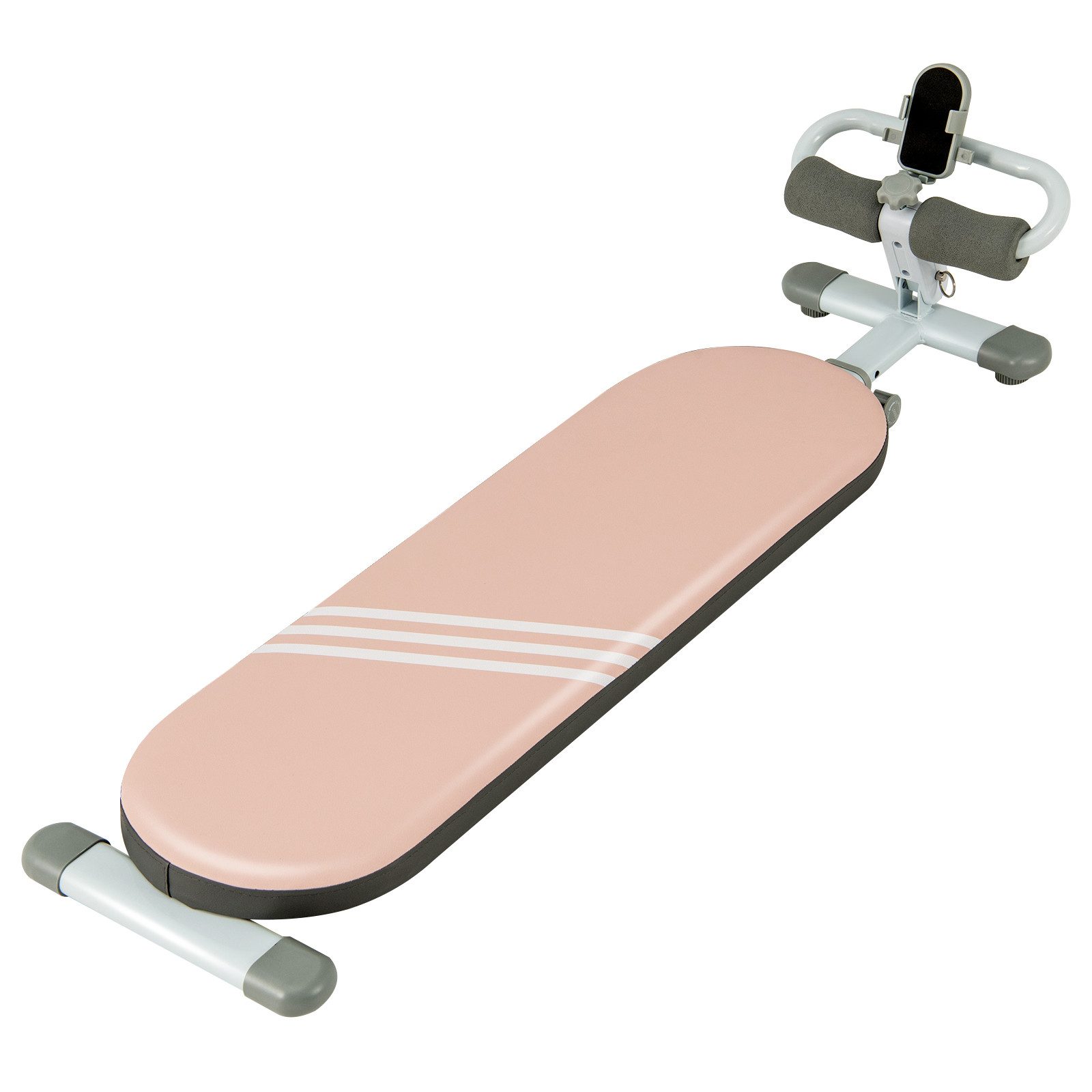 COSTWAY Bauchtrainer, Sit-Up-Bank mit 3-fach verstellbaren Winkeln & verstellbarer Длина