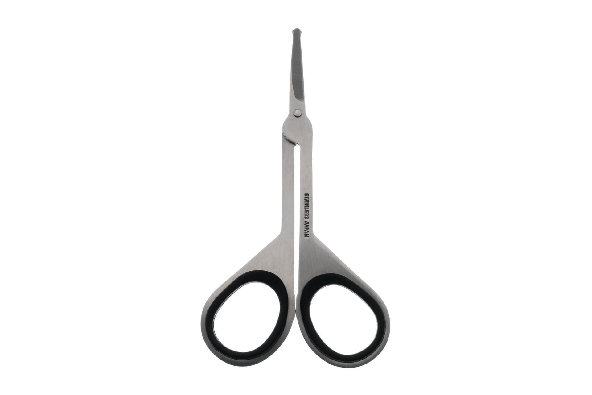 Seki EDGE Nasenhaarschere SS-908, Made in Japan, 95mm, Für Nasenhaare, Nasenhaartrimmer, für Diabetiker geeignet, Edelstahl