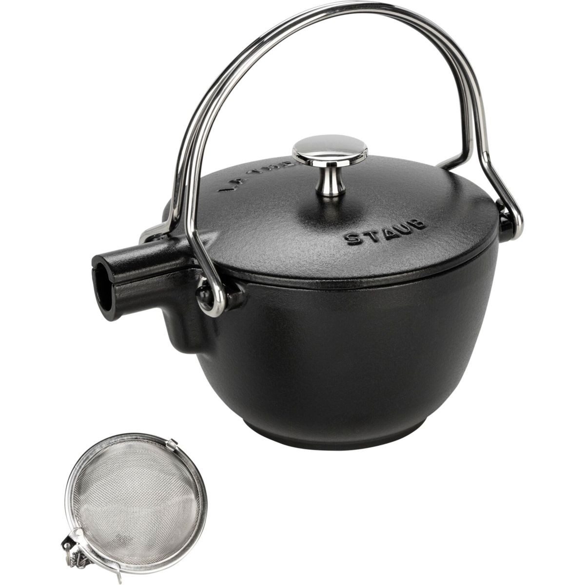 Staub Kaffeeservice Teekanne 1,15 L Gusseisen, rund, Gusseisen