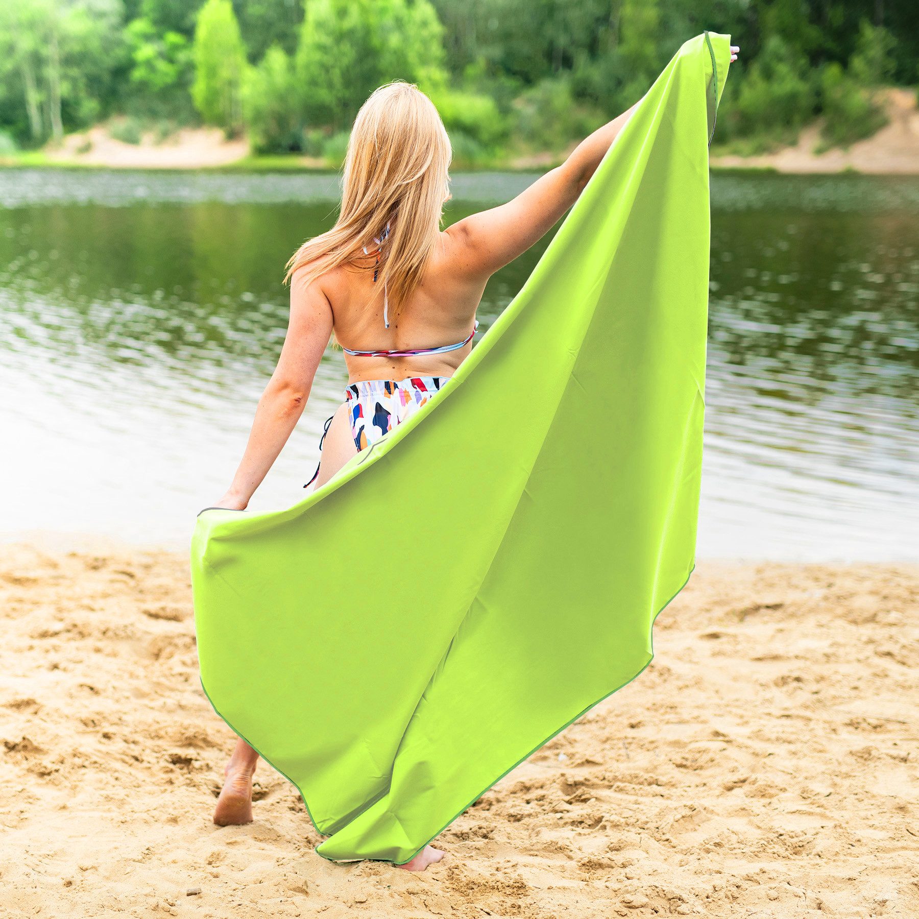 Nils Handtuch Mikrofaserhandtuch Campinghandtuch Strandtuch 180x100cm, günstig online kaufen