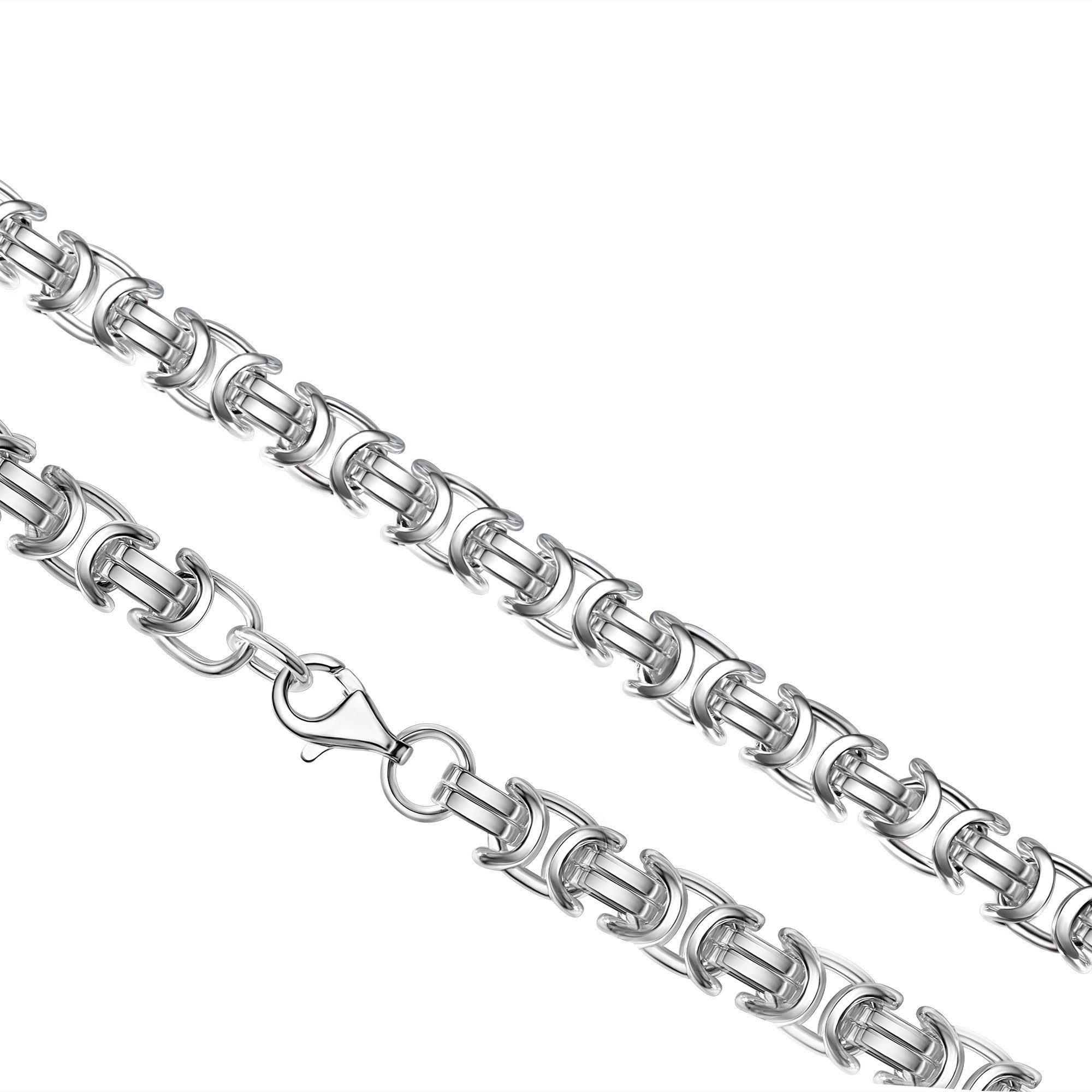 23 cm Etruskerarmband 925/- Armband Sterling Silber weiß Vivance