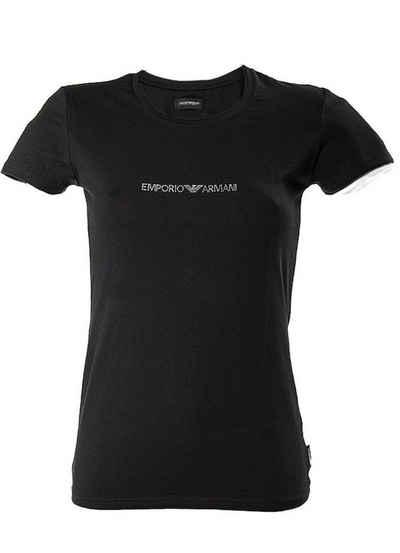 Emporio Armani T-Shirt »T-Shirt Damen Rundhals Shirt Kurzarm Logo«